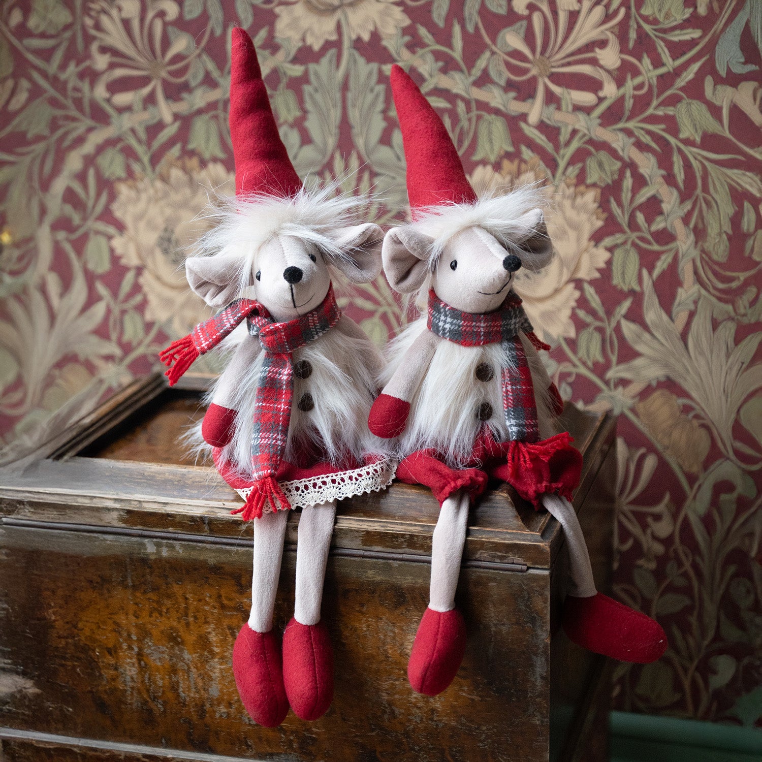 Dekofigur Mäuse Theo & Tilda - rot