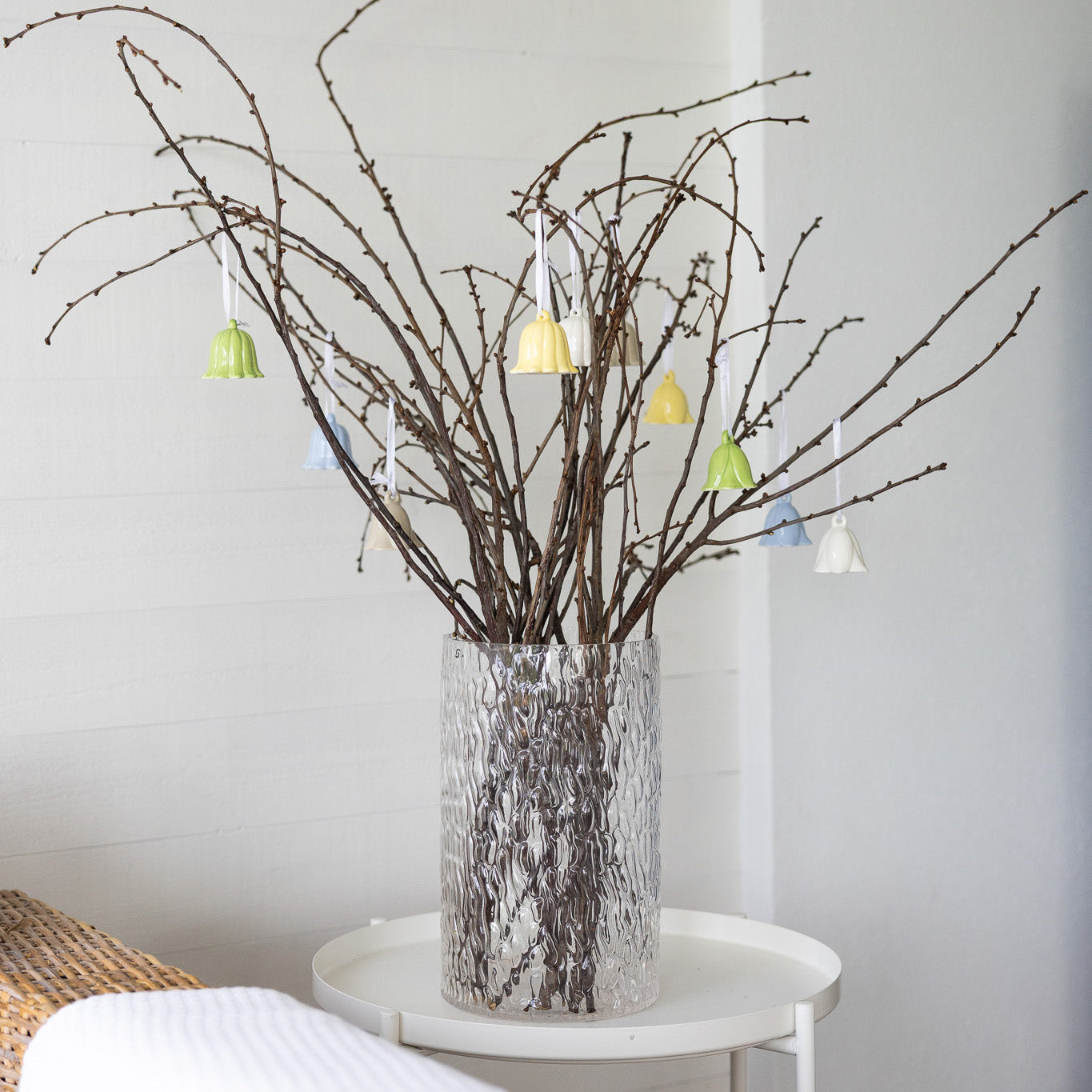 Keramikanhänger Blume Blåklocka - gelb