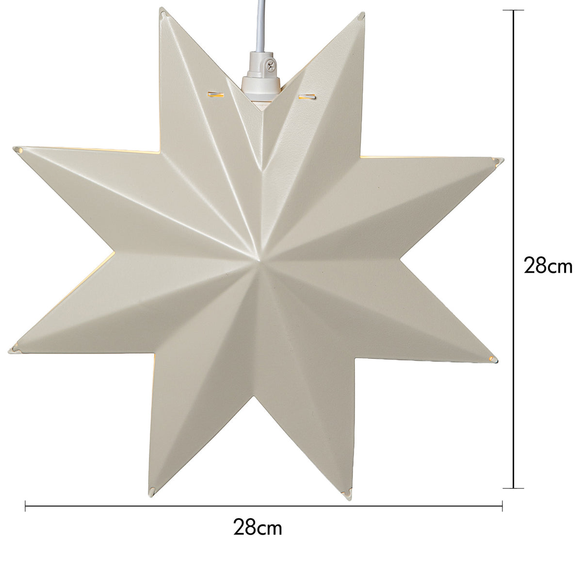Metallstern Classic - beige