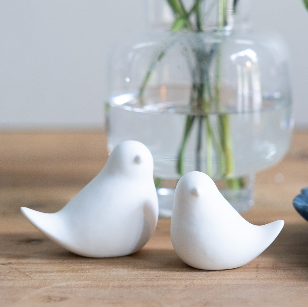 Vogel Elvira - weiß