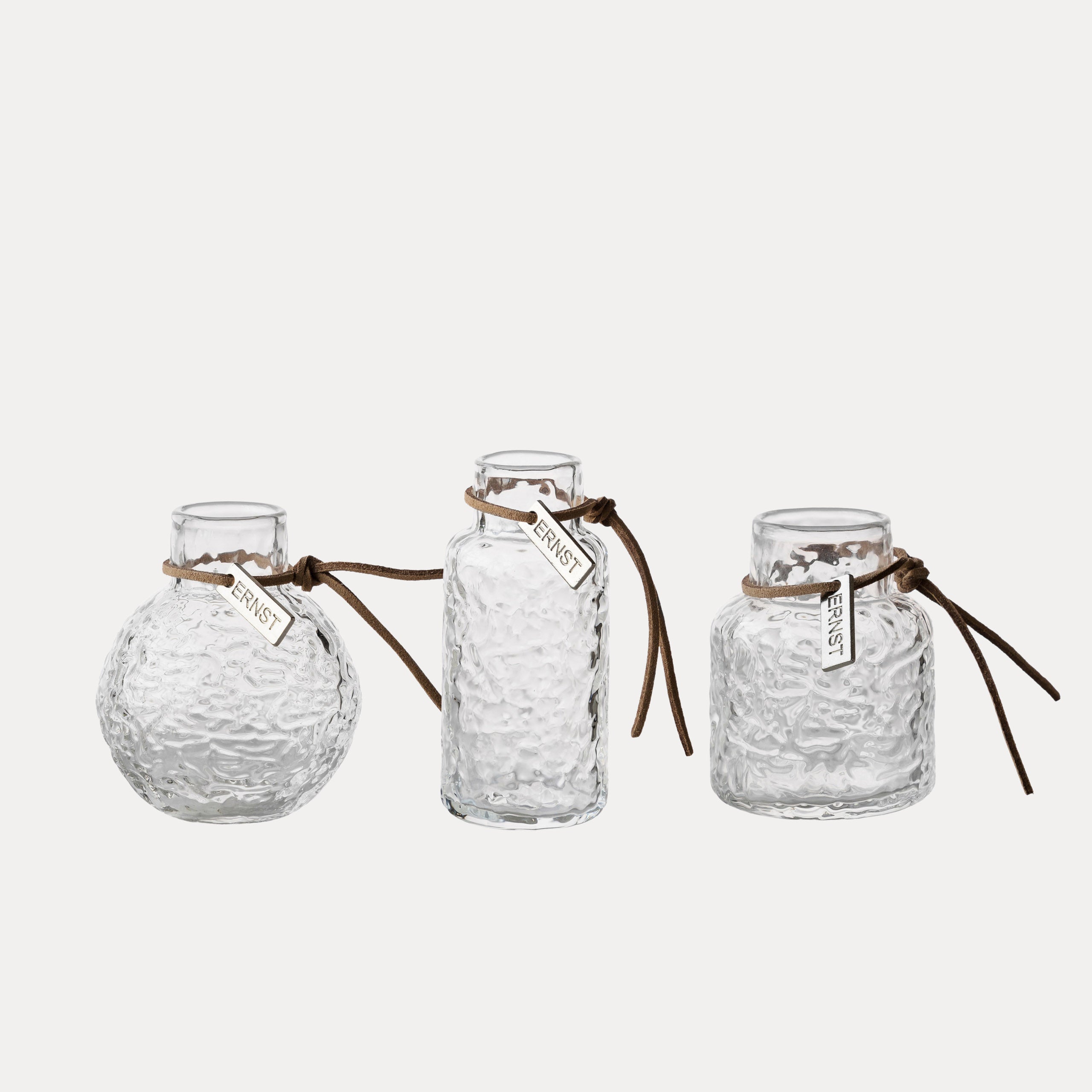 Mini Vasen im 3er Set - Glas
