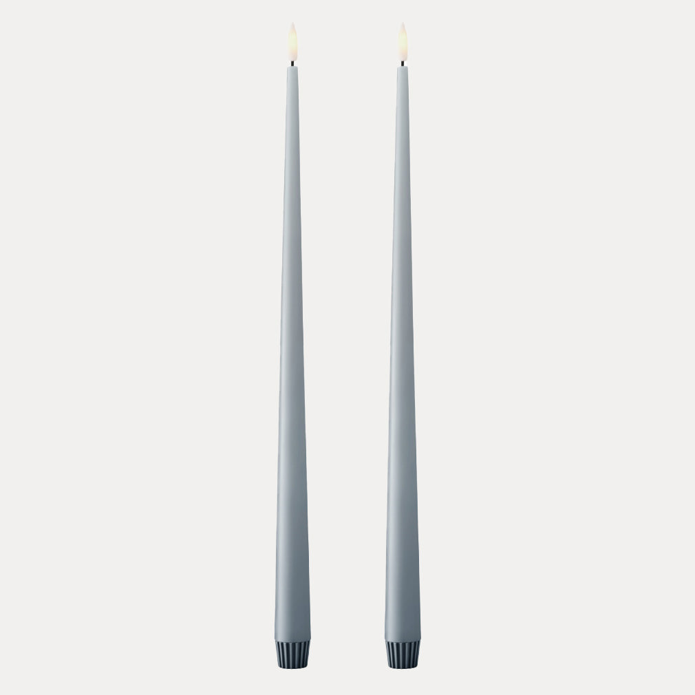 Ester & Erik LED Stabkerzen 2er Set - 83 dusty blue