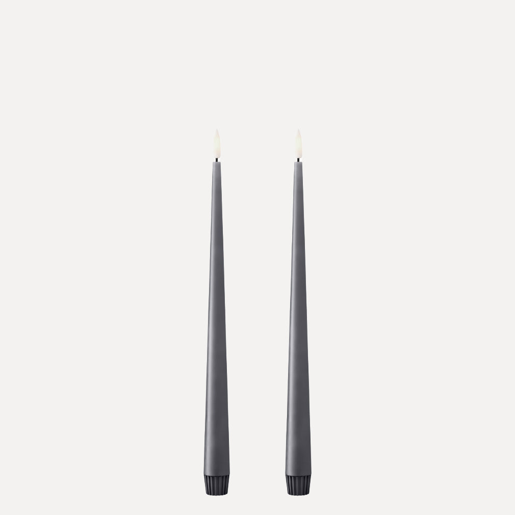Ester & Erik LED Stabkerzen 2er Set - 74 dark slate