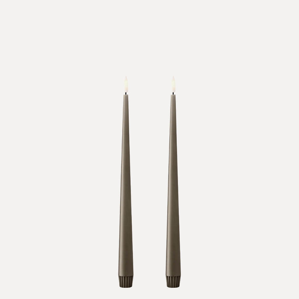Ester & Erik LED Stabkerzen 2er Set - 77 caviar