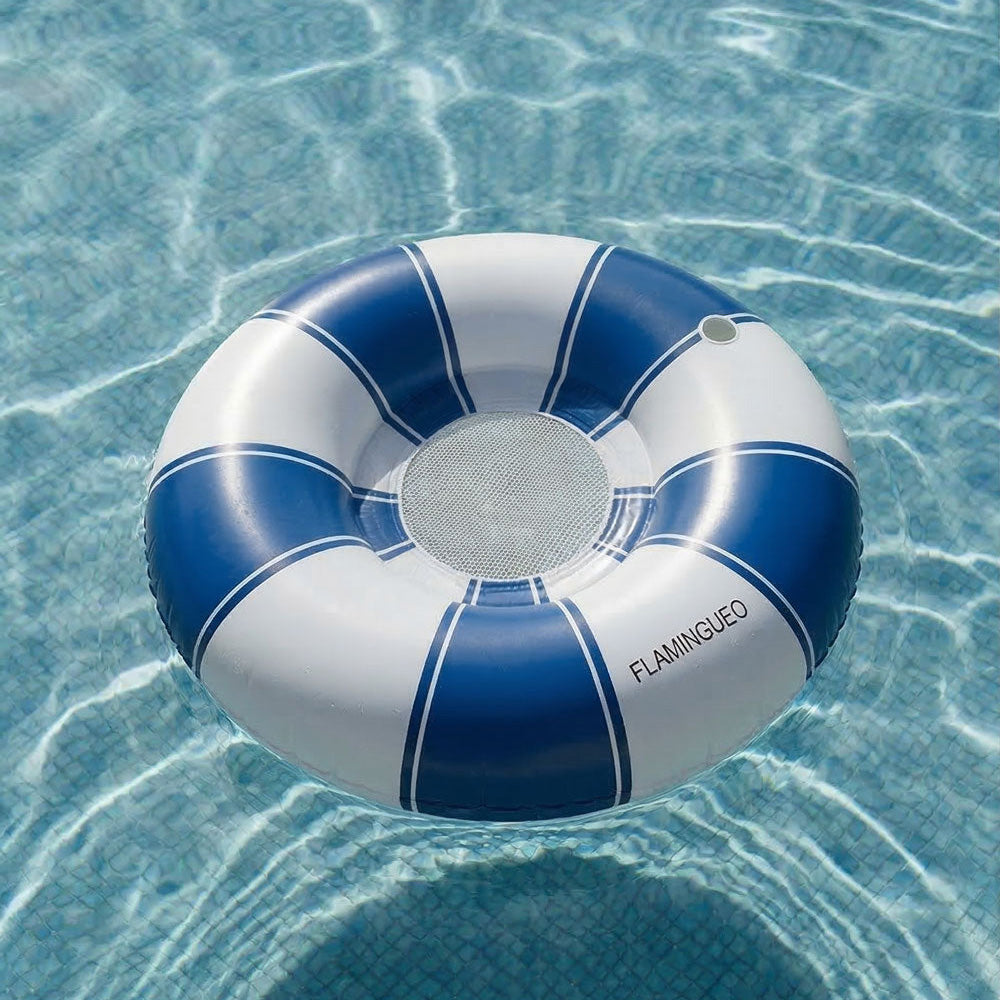Schwimmring mit Netz XL - blau