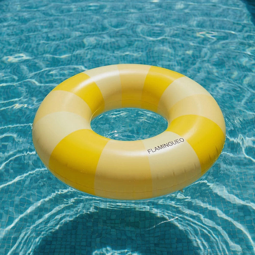 Schwimmring Streifen - gelb