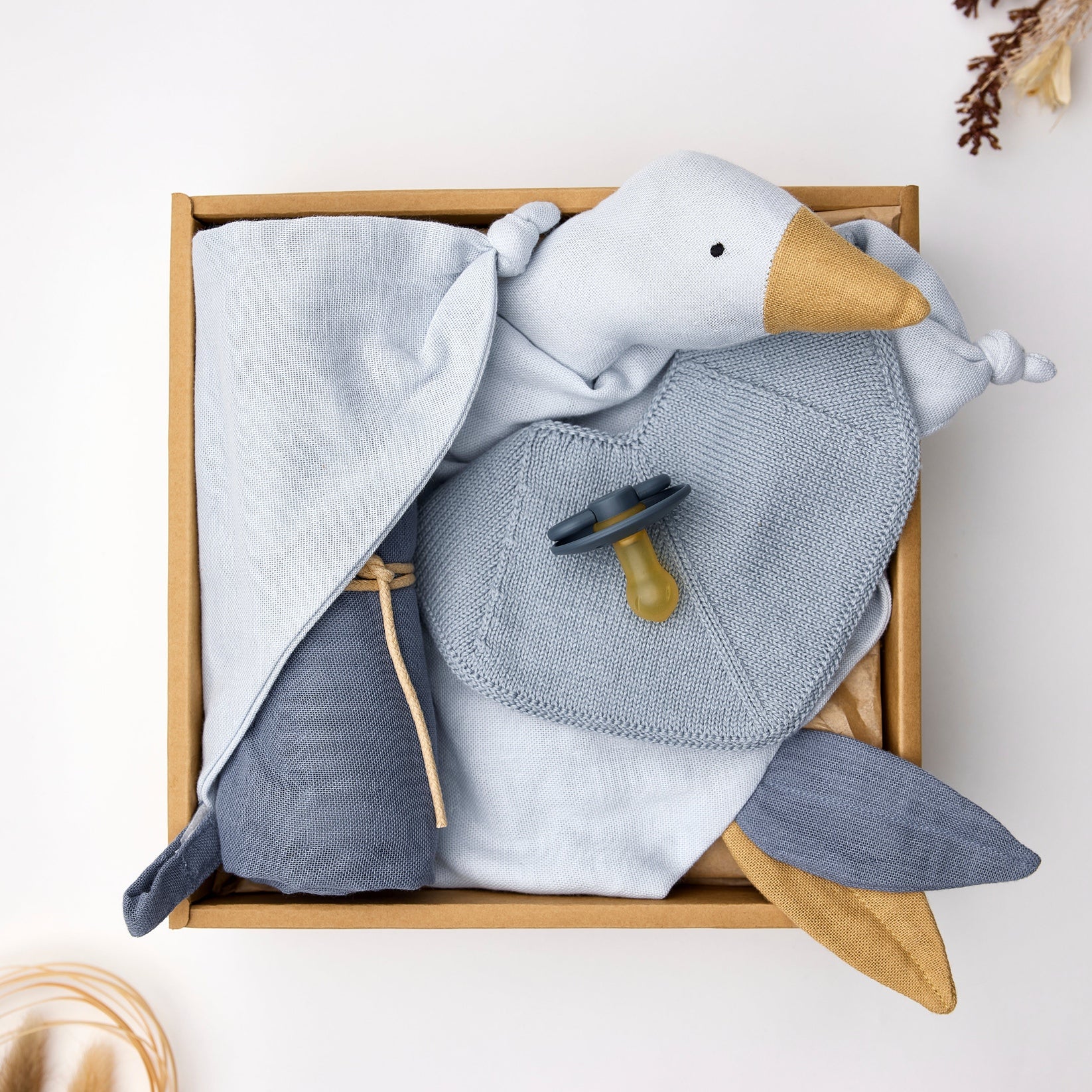 Baby Geschenkbox 4-teilig - blau