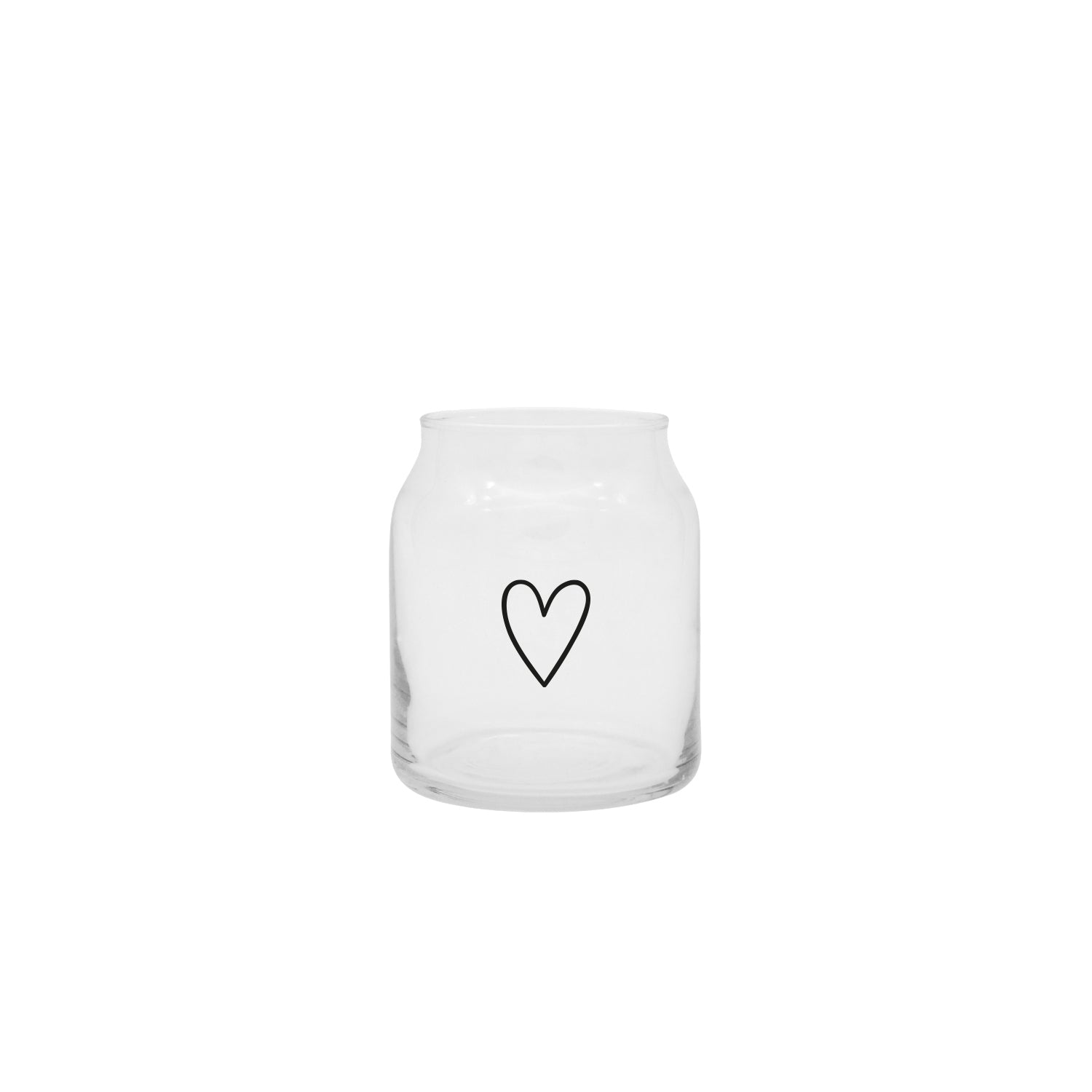 Vase aus Glas S - Herz