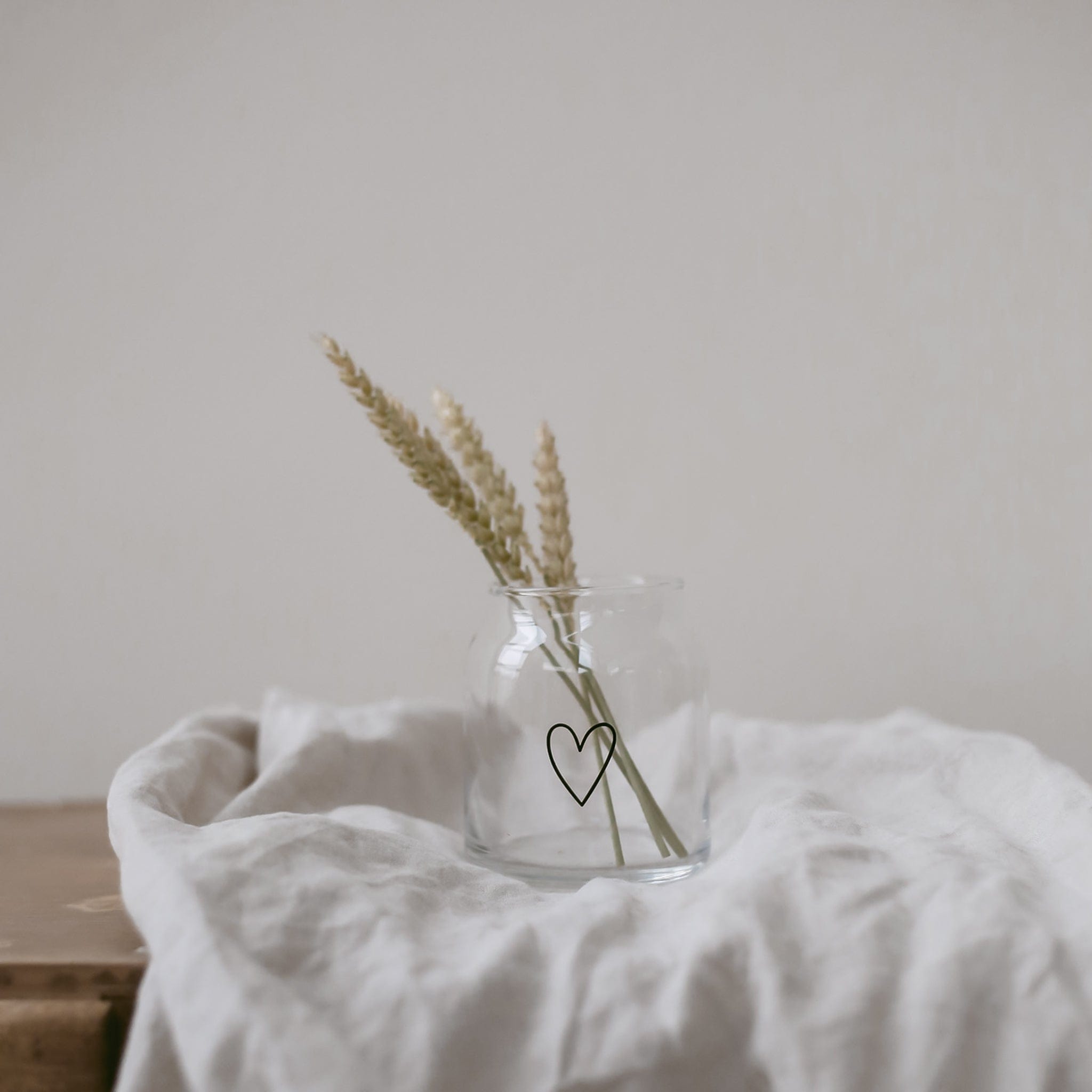 Vase aus Glas S - Herz