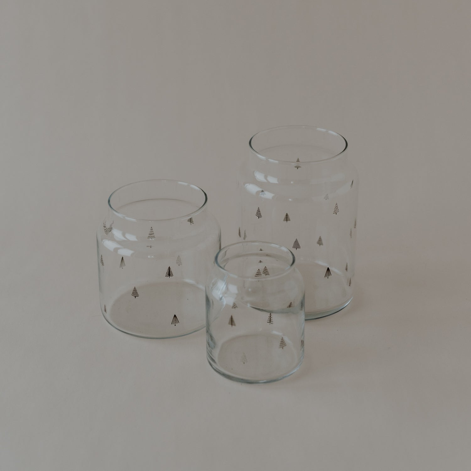 Vase aus Glas Tannen L