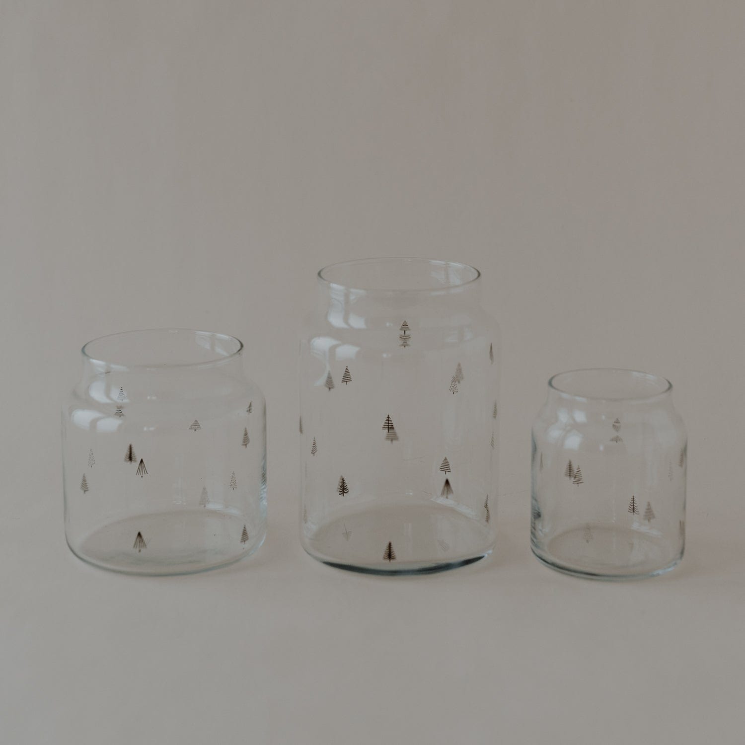 Vase aus Glas Tannen L