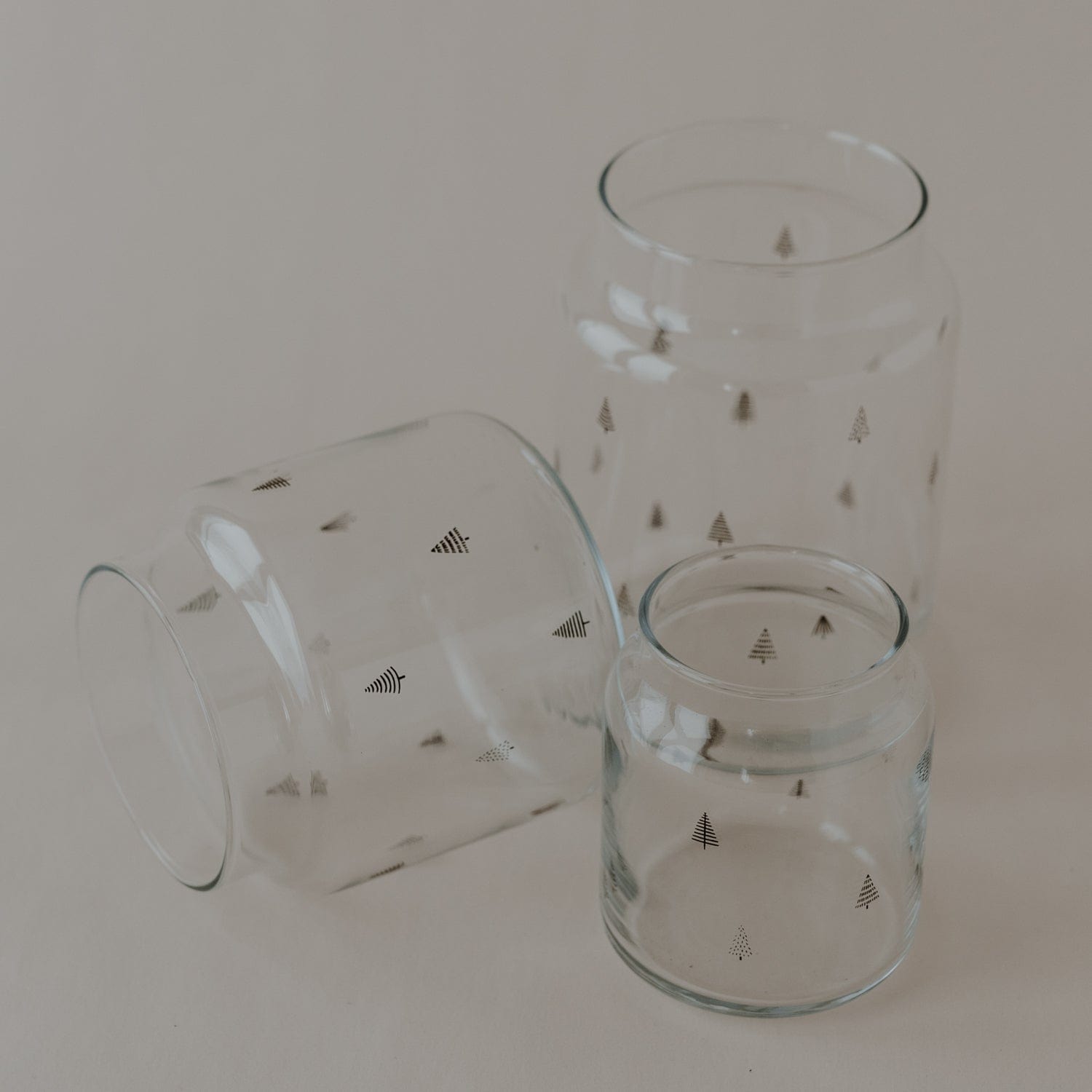 Vase aus Glas Tannen L