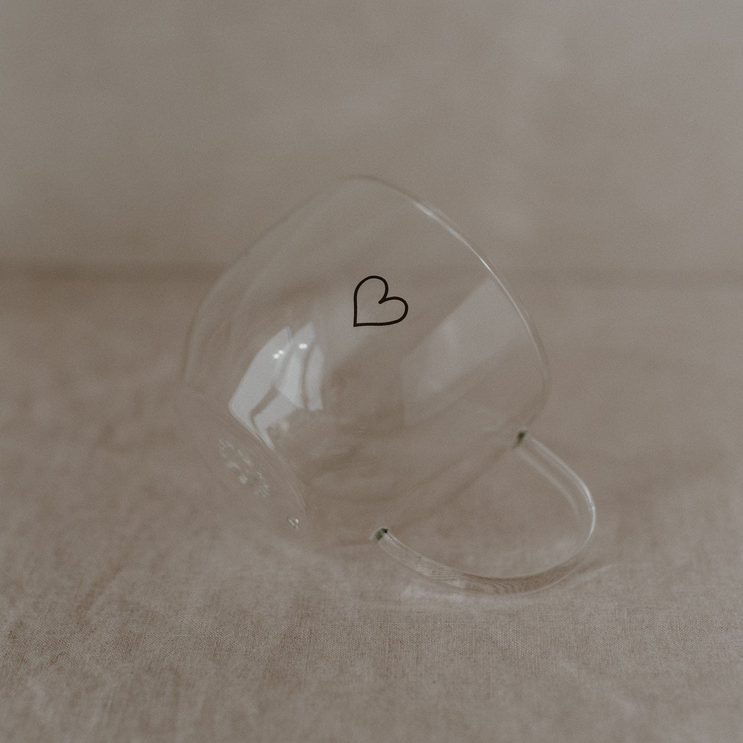 Doppelwandiges Glas Herz 250ml