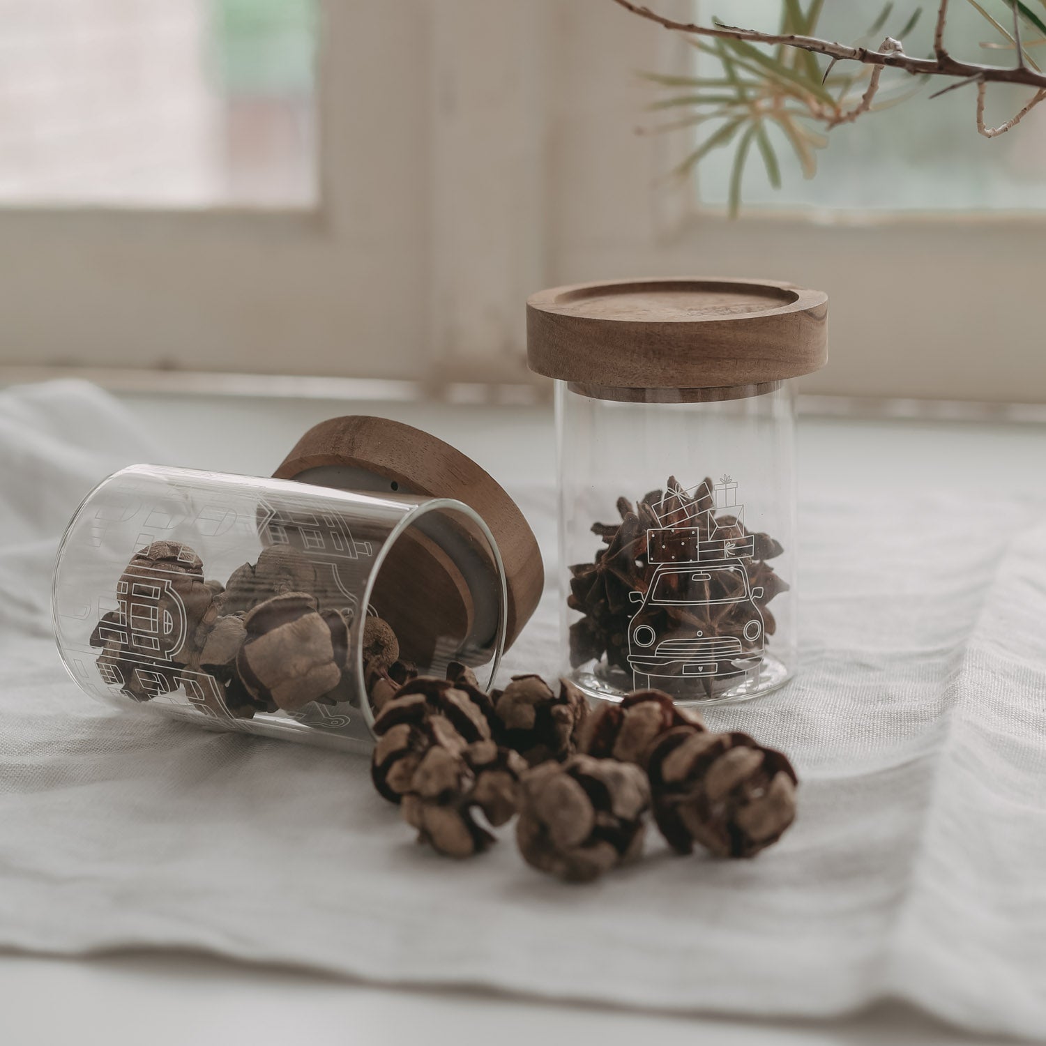 Mini Vorratsglas - Christmas Car