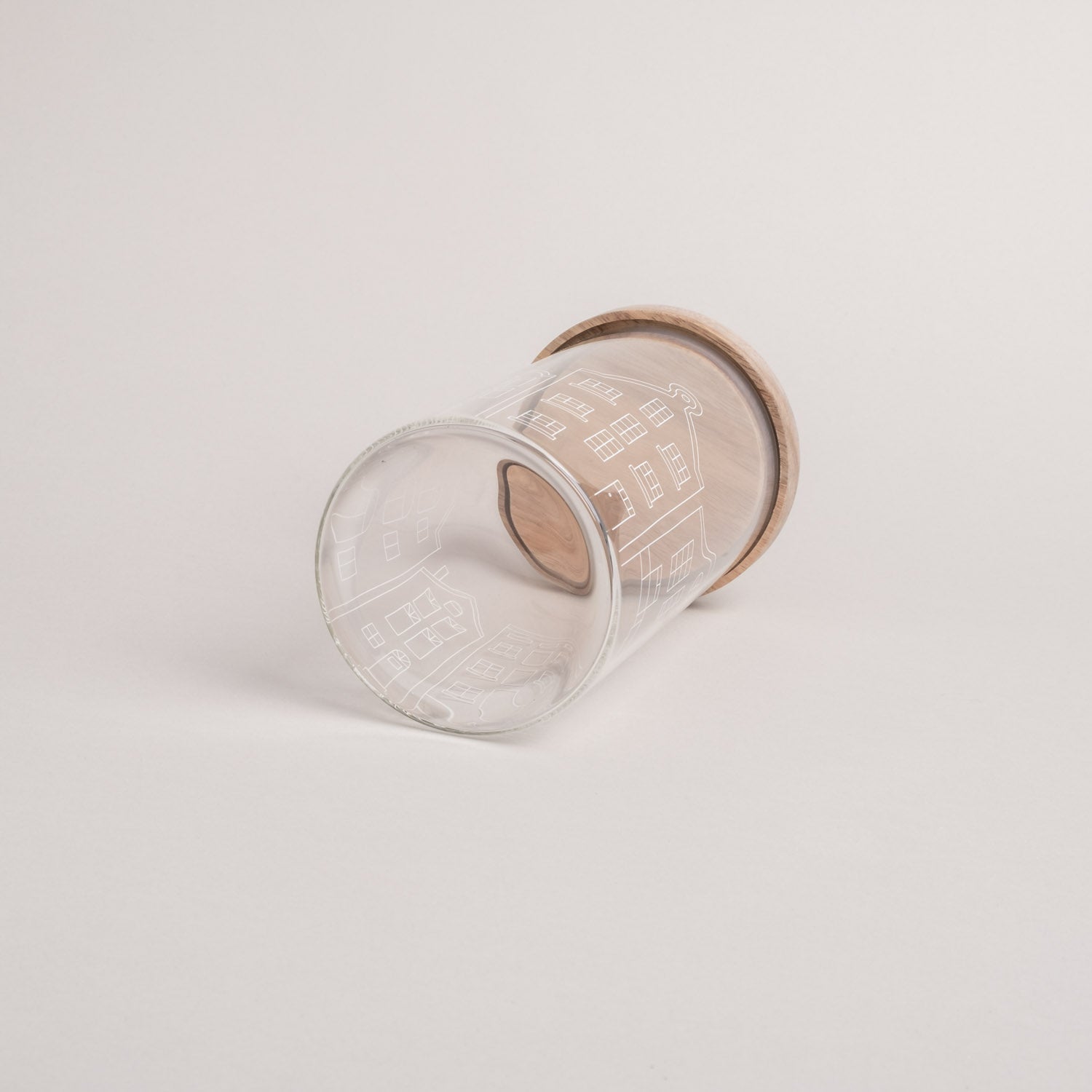 Vorratsglas 19cm - Häuser