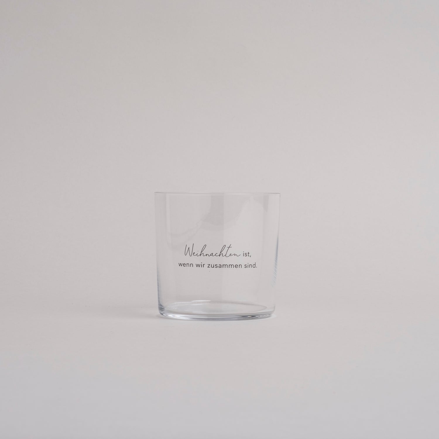 Trinkglas Weihnachten - schwarz