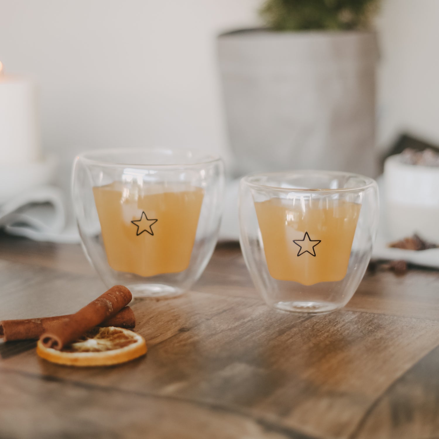 Doppelwandiges Sternglas 100ml - schwarz