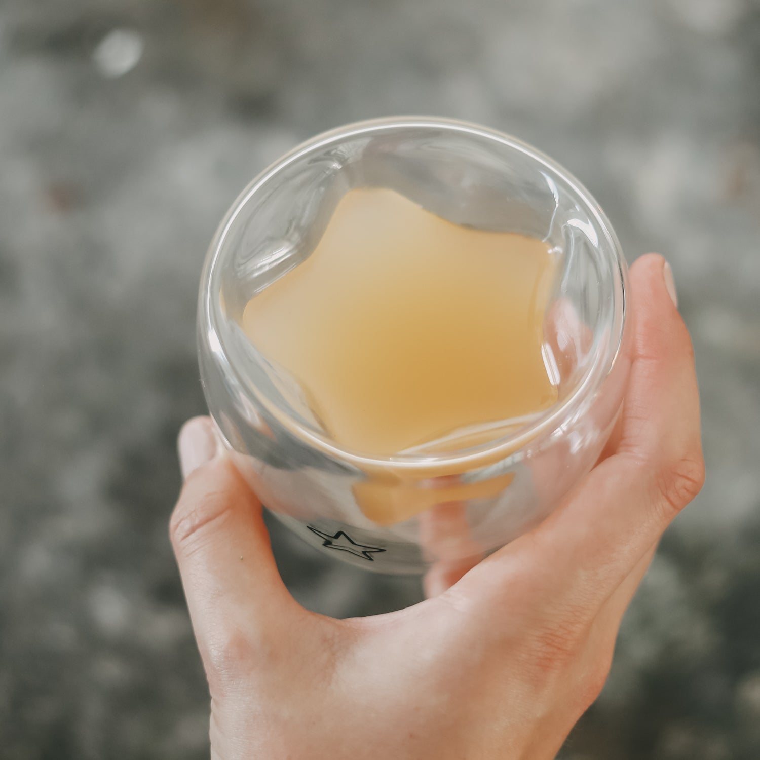 Doppelwandiges Sternglas 100ml - schwarz