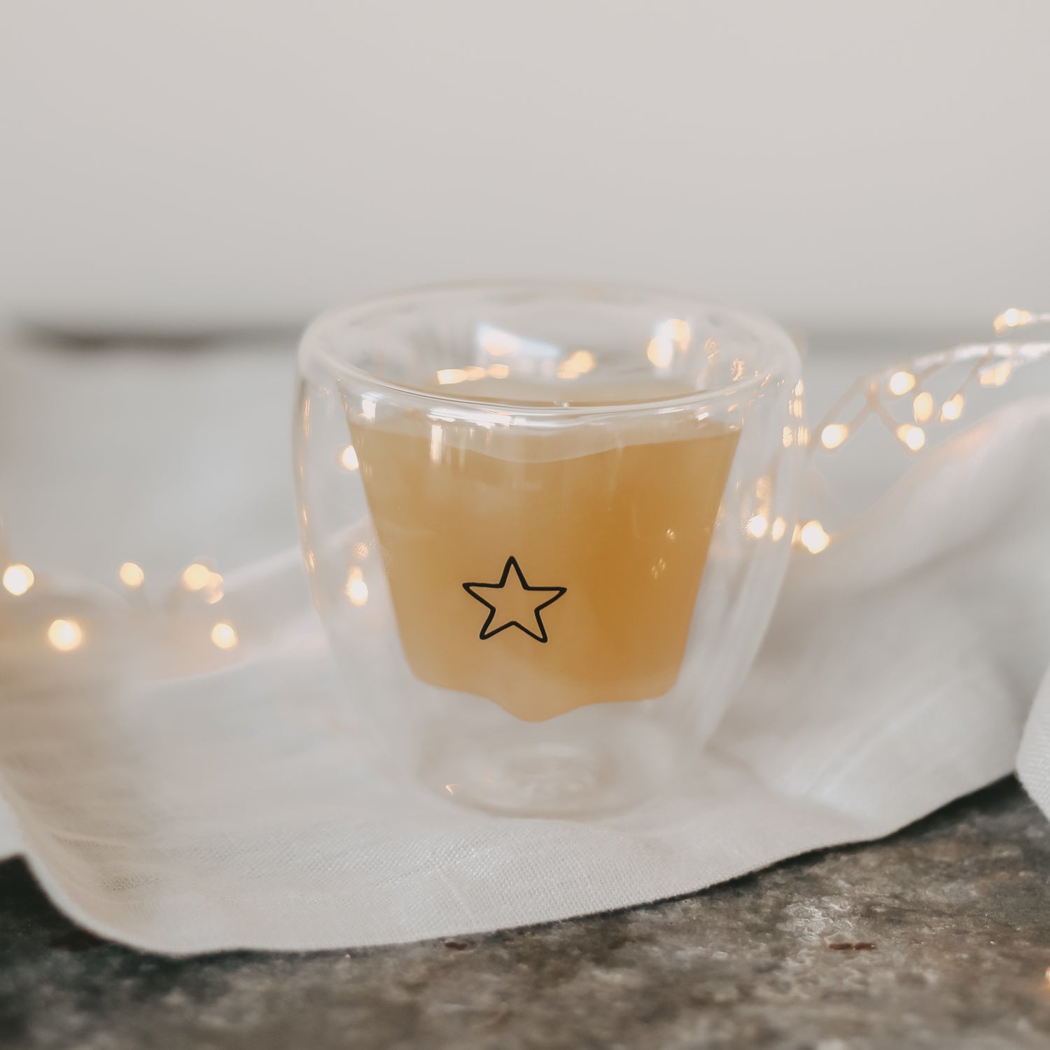 Doppelwandiges Sternglas 100ml - schwarz