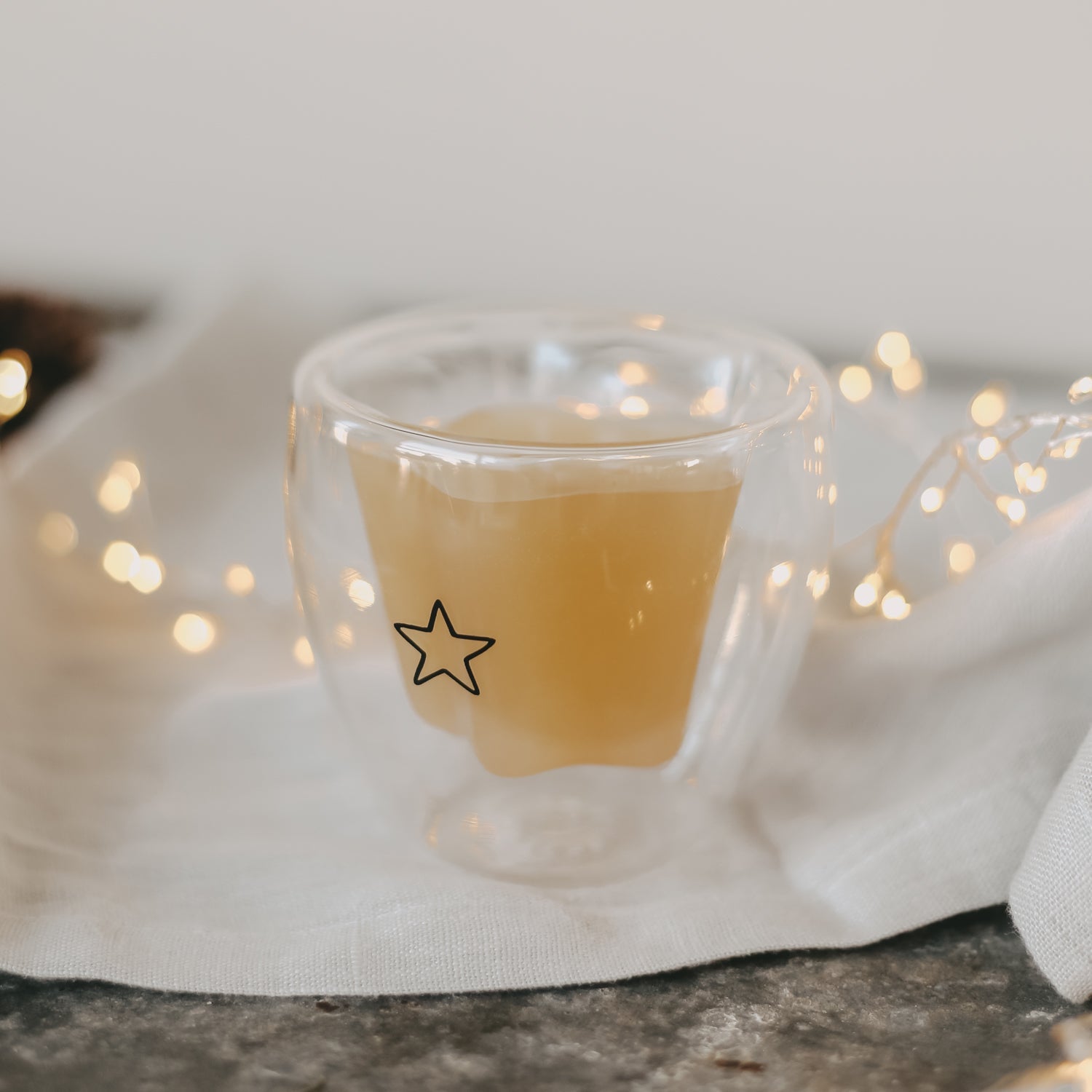 Doppelwandiges Sternglas 100ml - schwarz