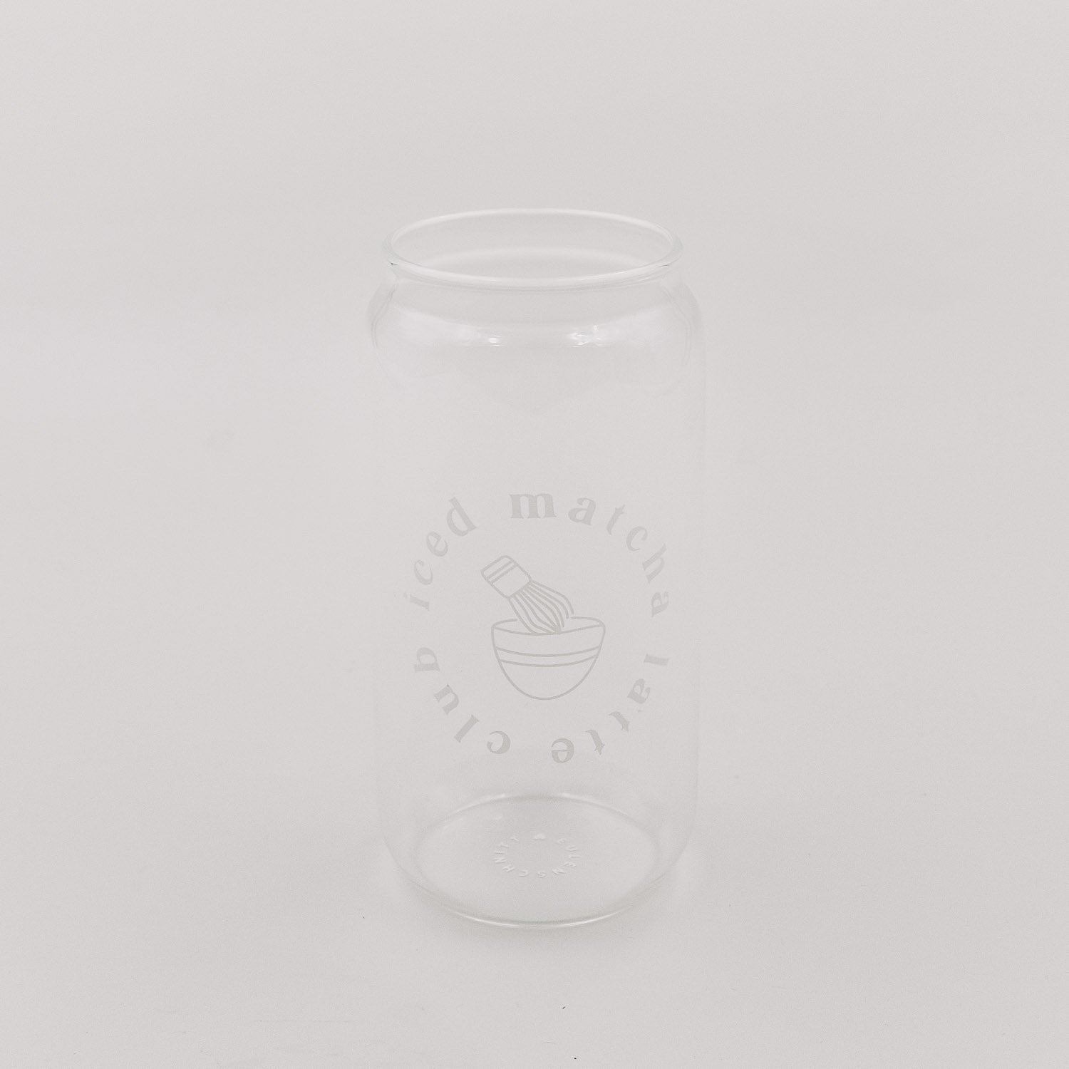 Hohes Trinkglas Iced Matcha Latte Club