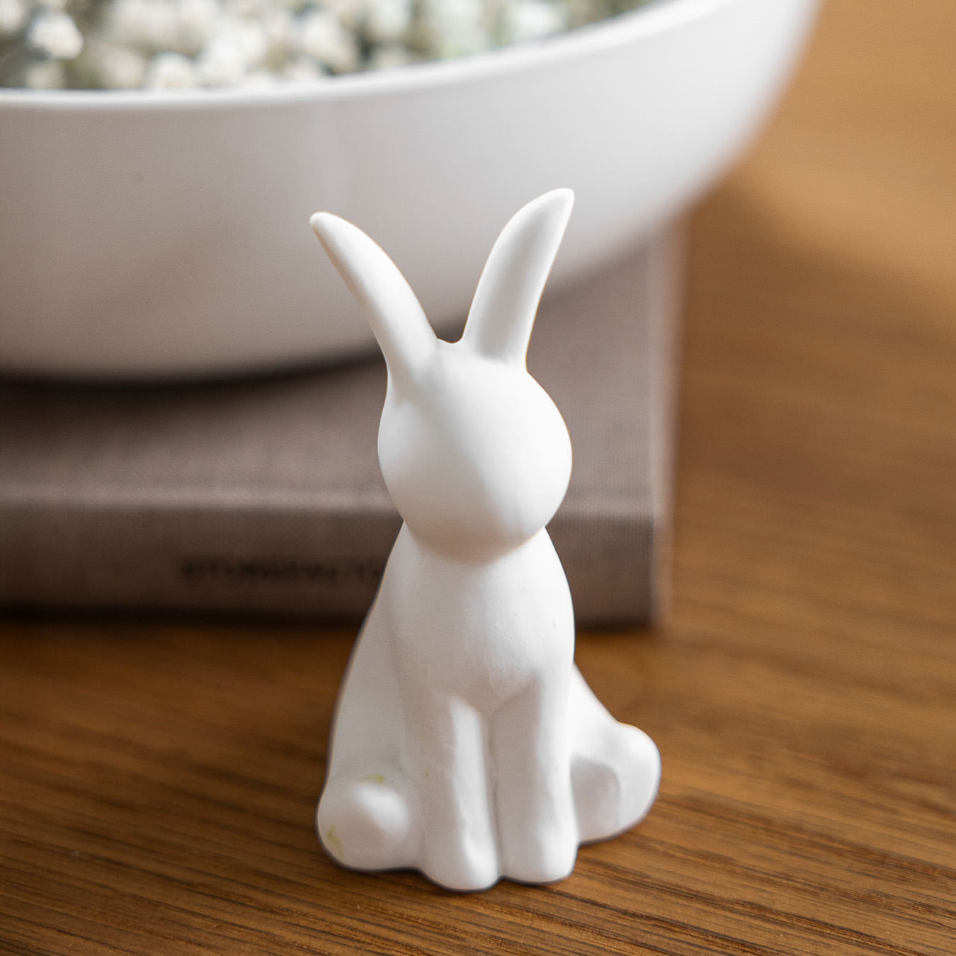 Osterdekoration Hase Gunnar - weiß