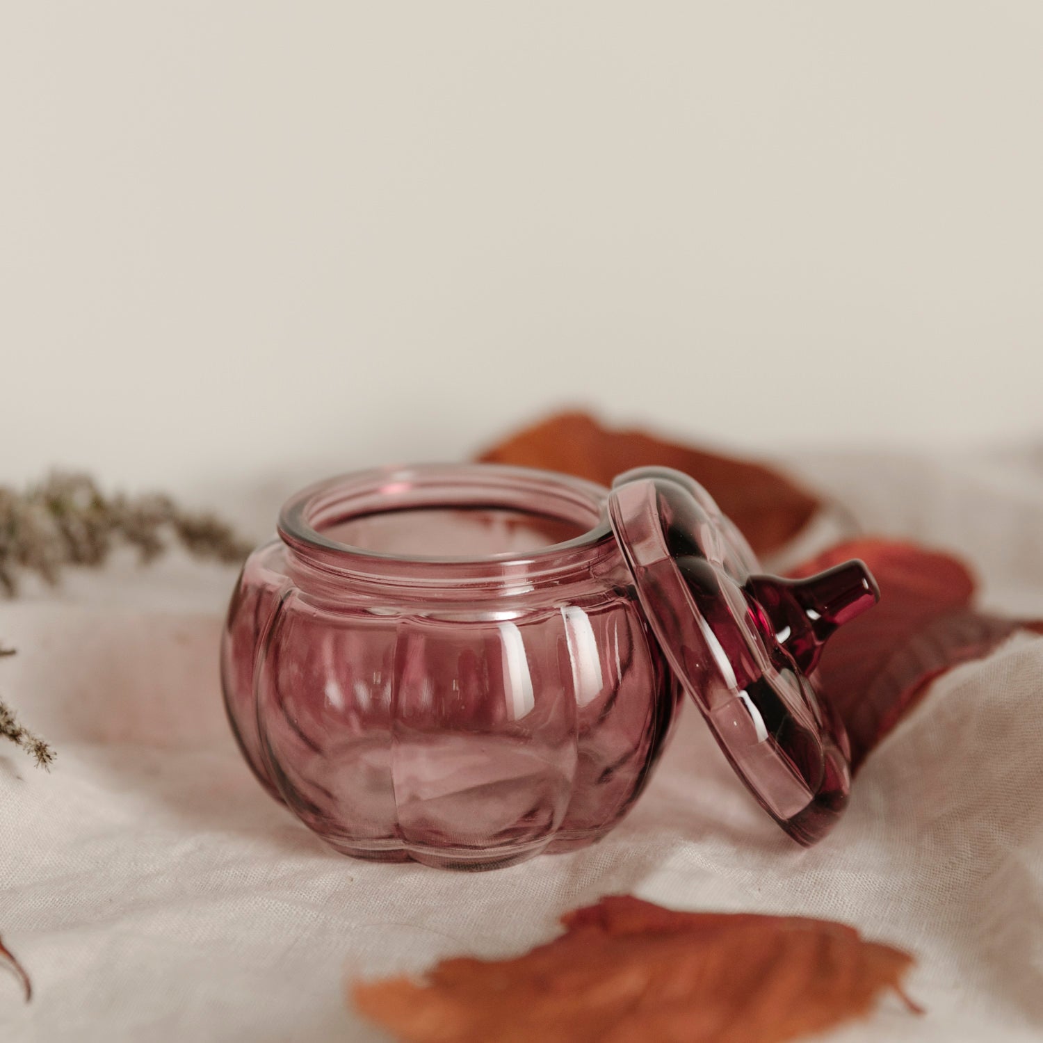 Kürbisdose mit Deckel Brehult - mauve