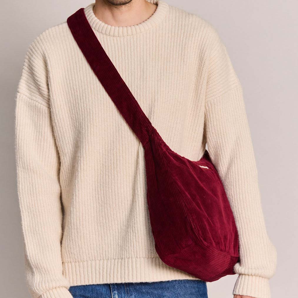 Claire Hobo-Tasche - samt bordeaux