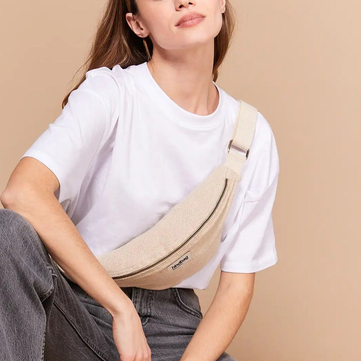 Olivia Bauchtasche - Jute