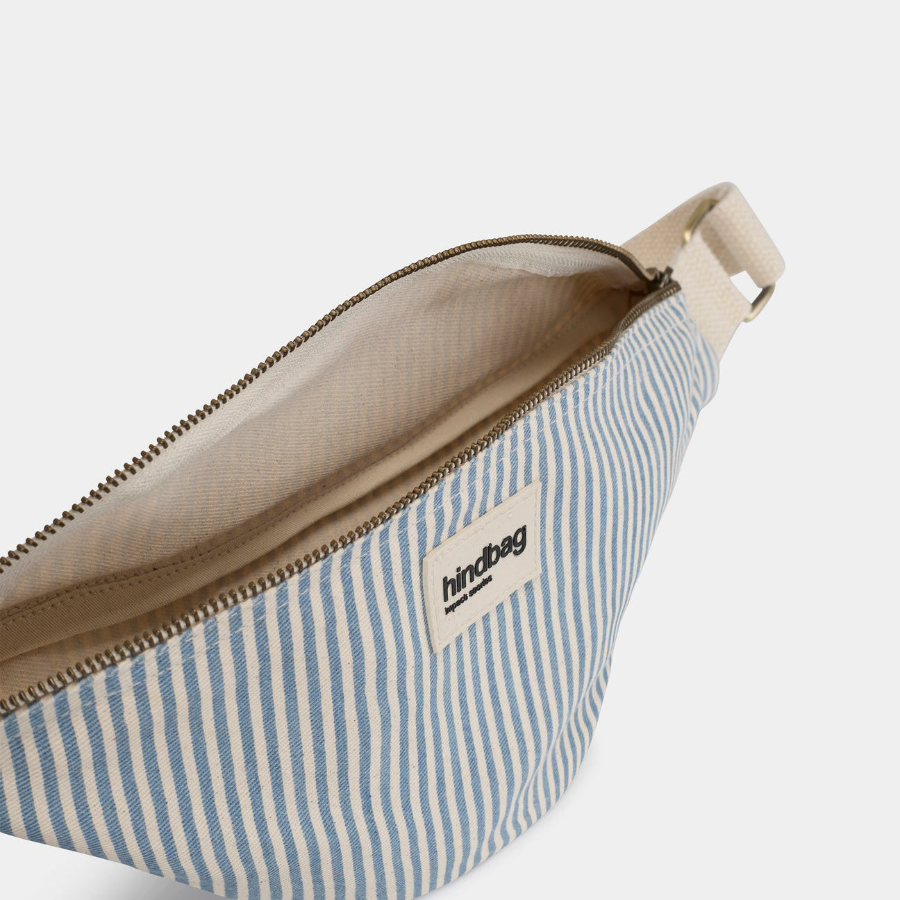 Olivia Bauchtasche - Streifen blau