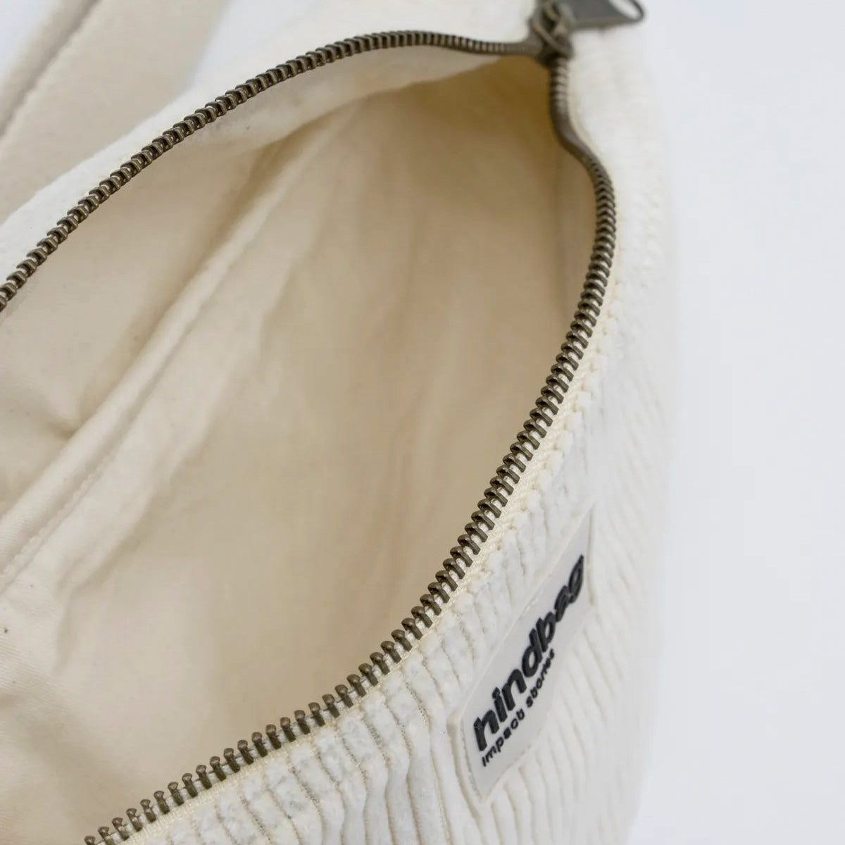 Olivia Bauchtasche - samt beige