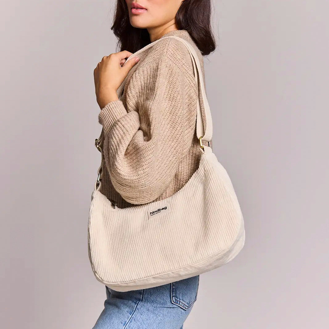 Rosa Umhängetasche - samt beige