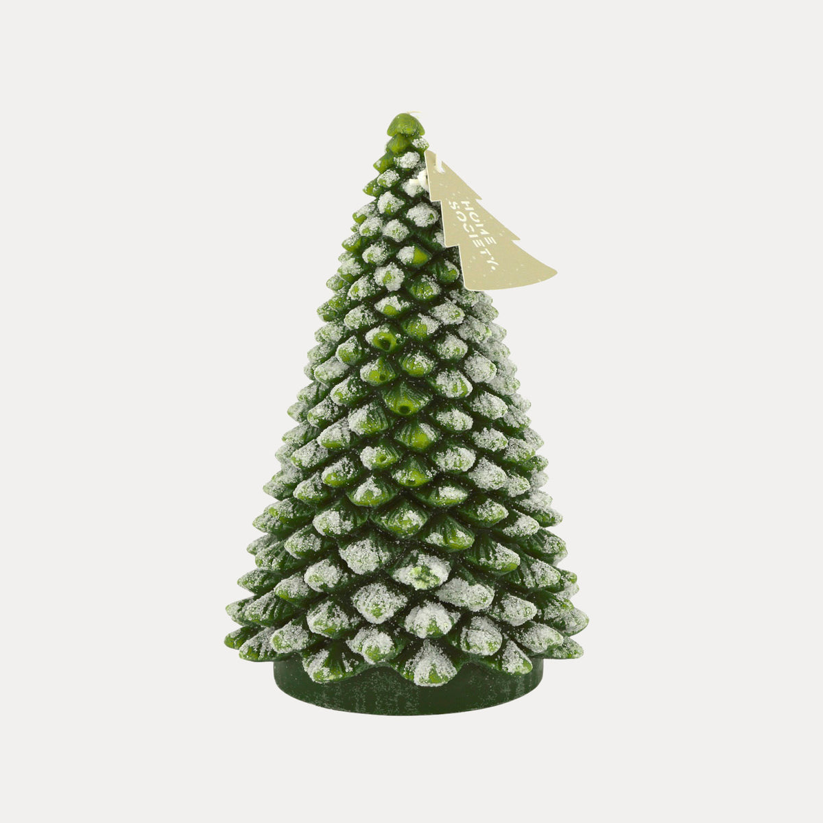 Kerze Tannenbaum Snow - grün