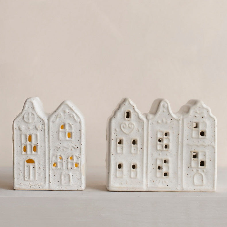 LED Lichthaus Dutch House 2er Set - white dot