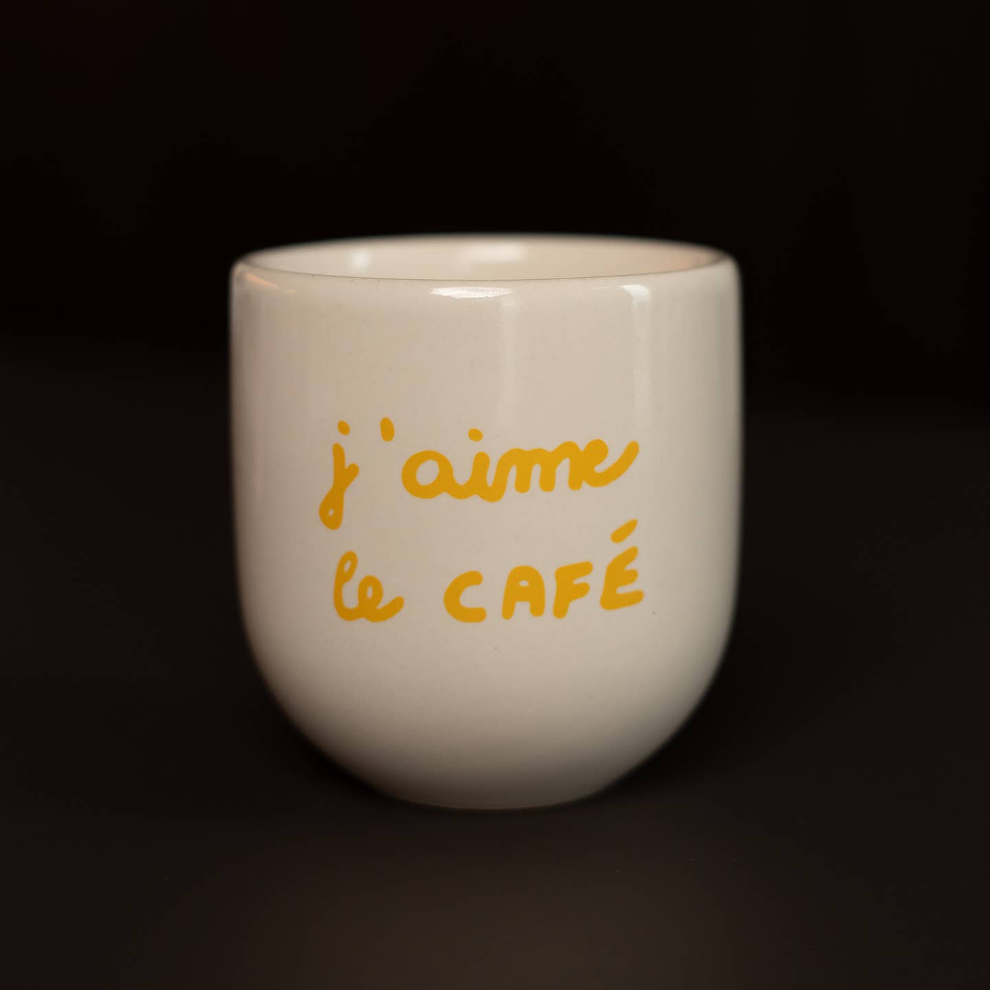 Becher J'aime le café - cremeweiß