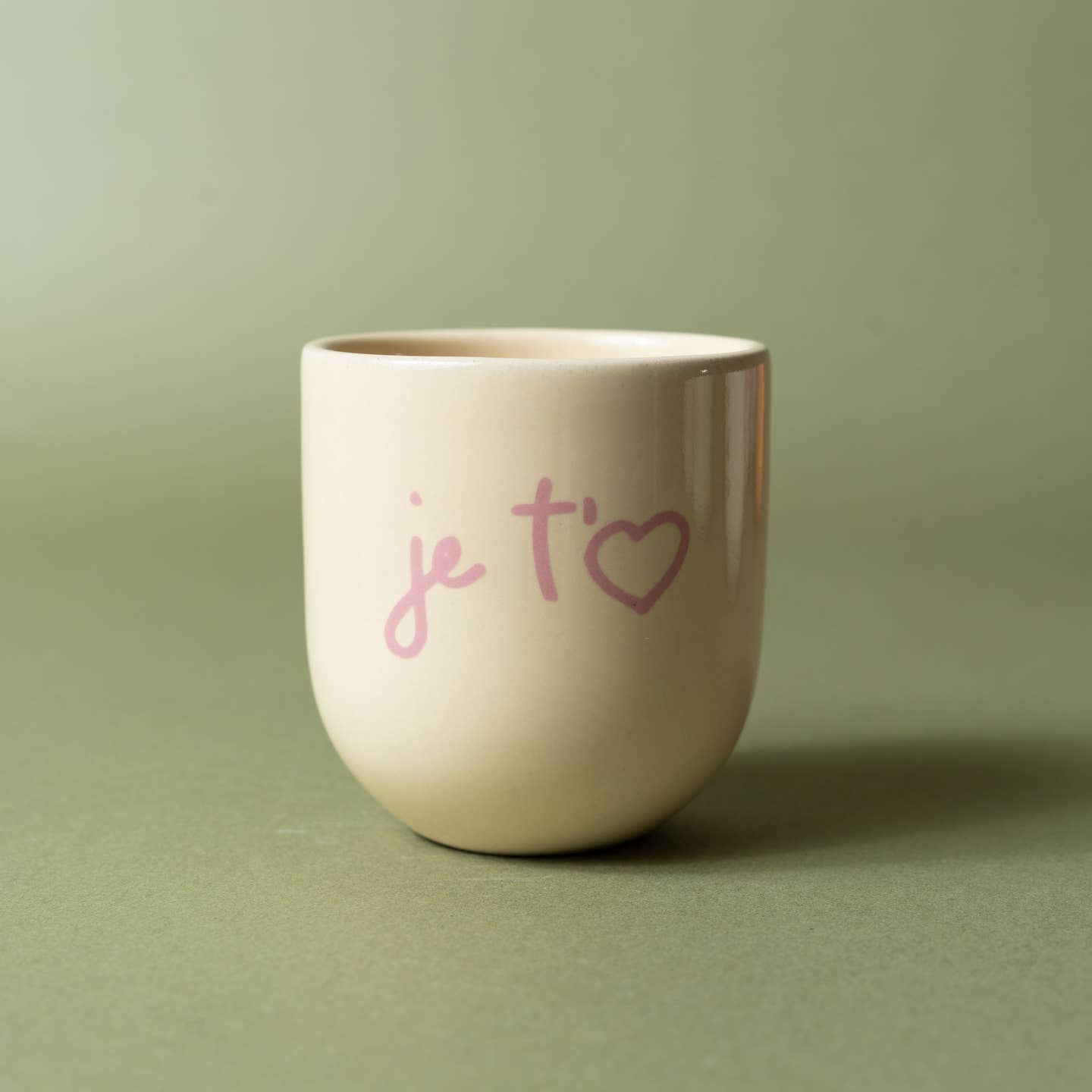 Becher JE T'AIME - creme