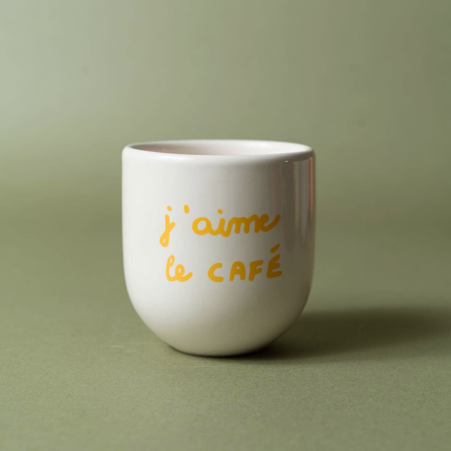 Becher J'aime le café - cremeweiß
