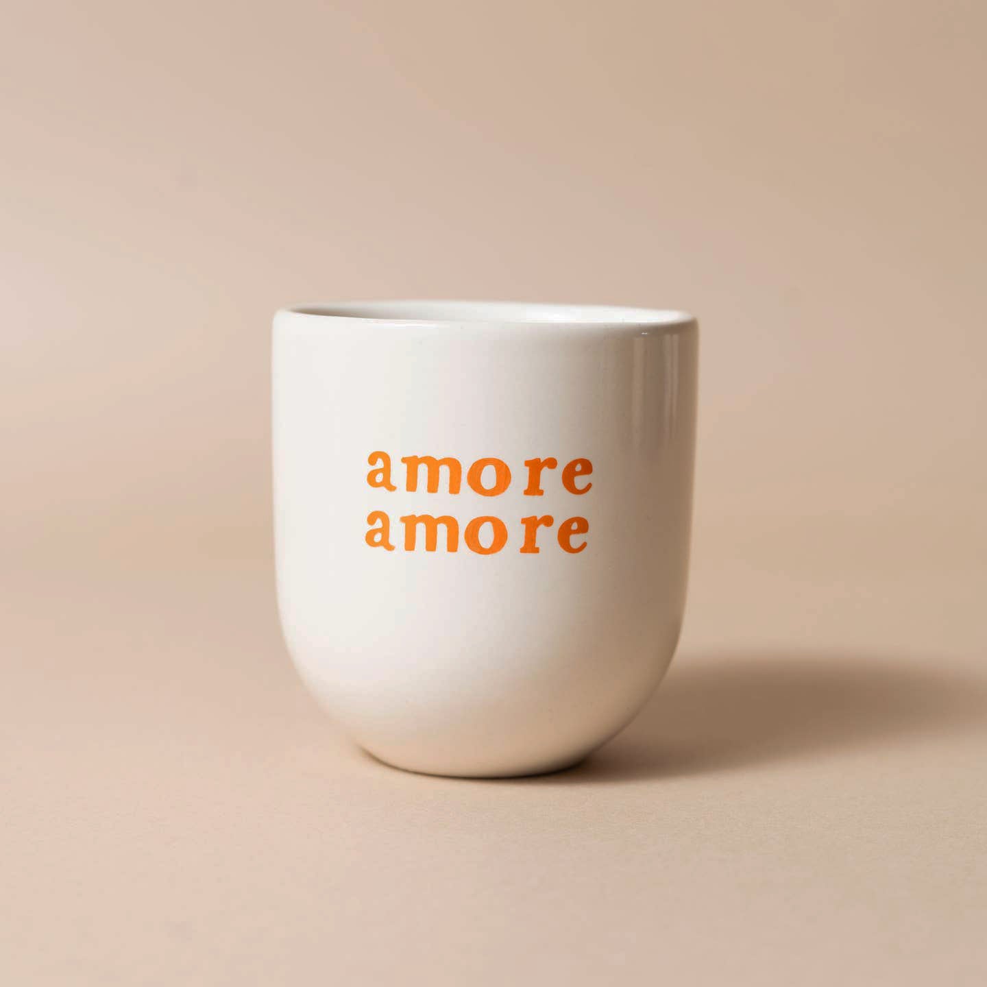 Becher Amore - cremeweiß