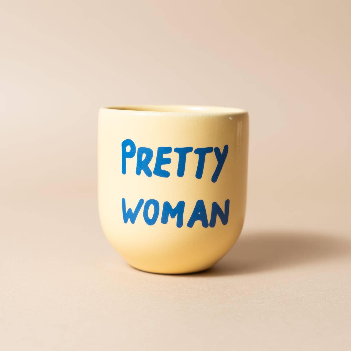 Becher pretty woman - gelb