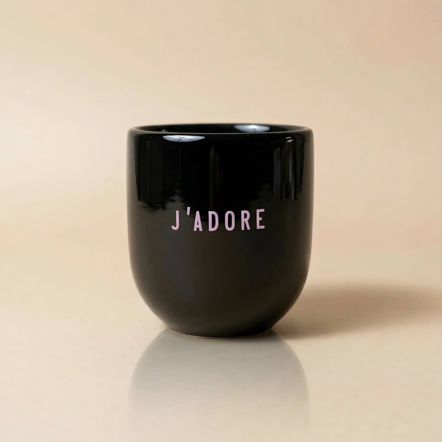 Becher J'adore - schwarz