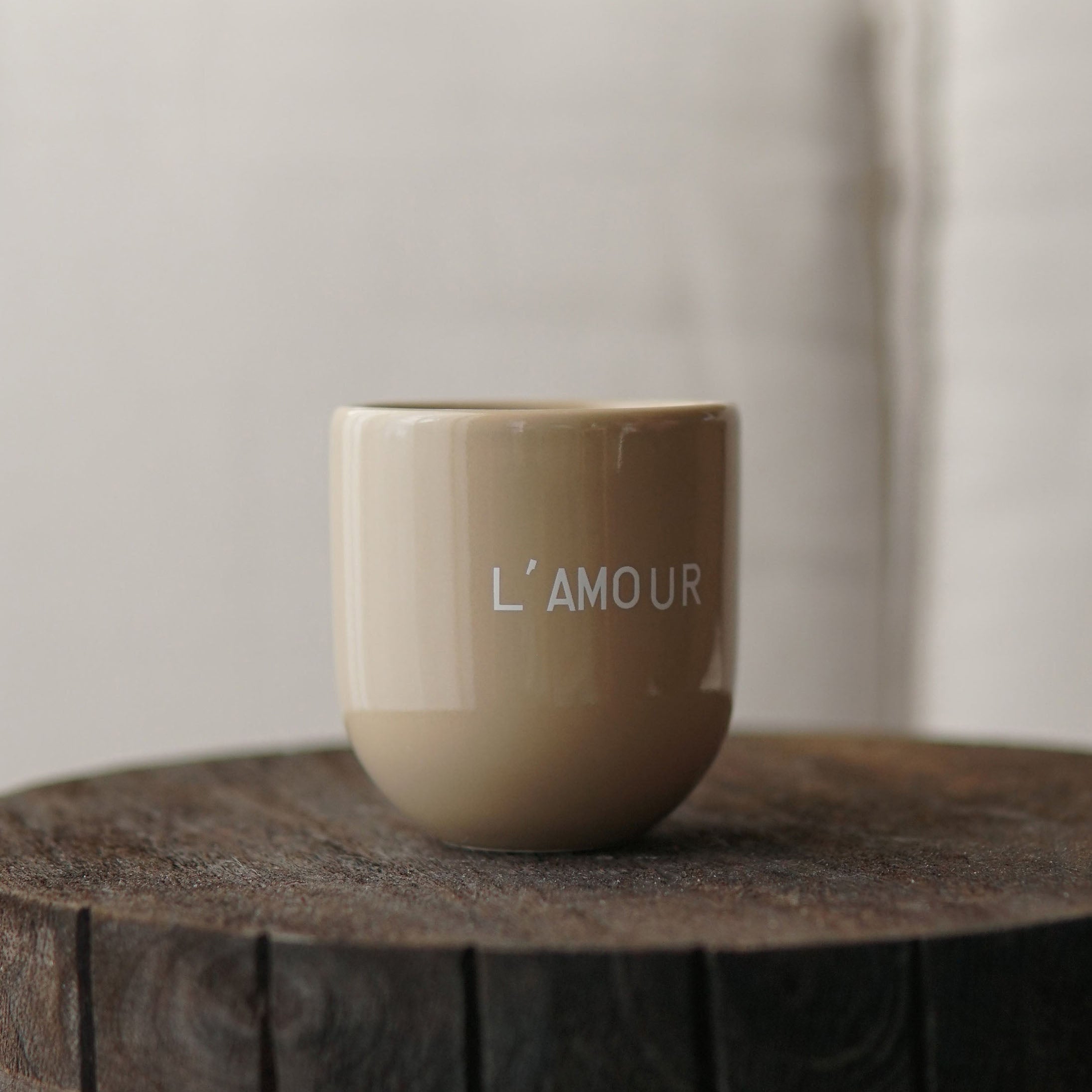 Becher L'AMOUR - beige