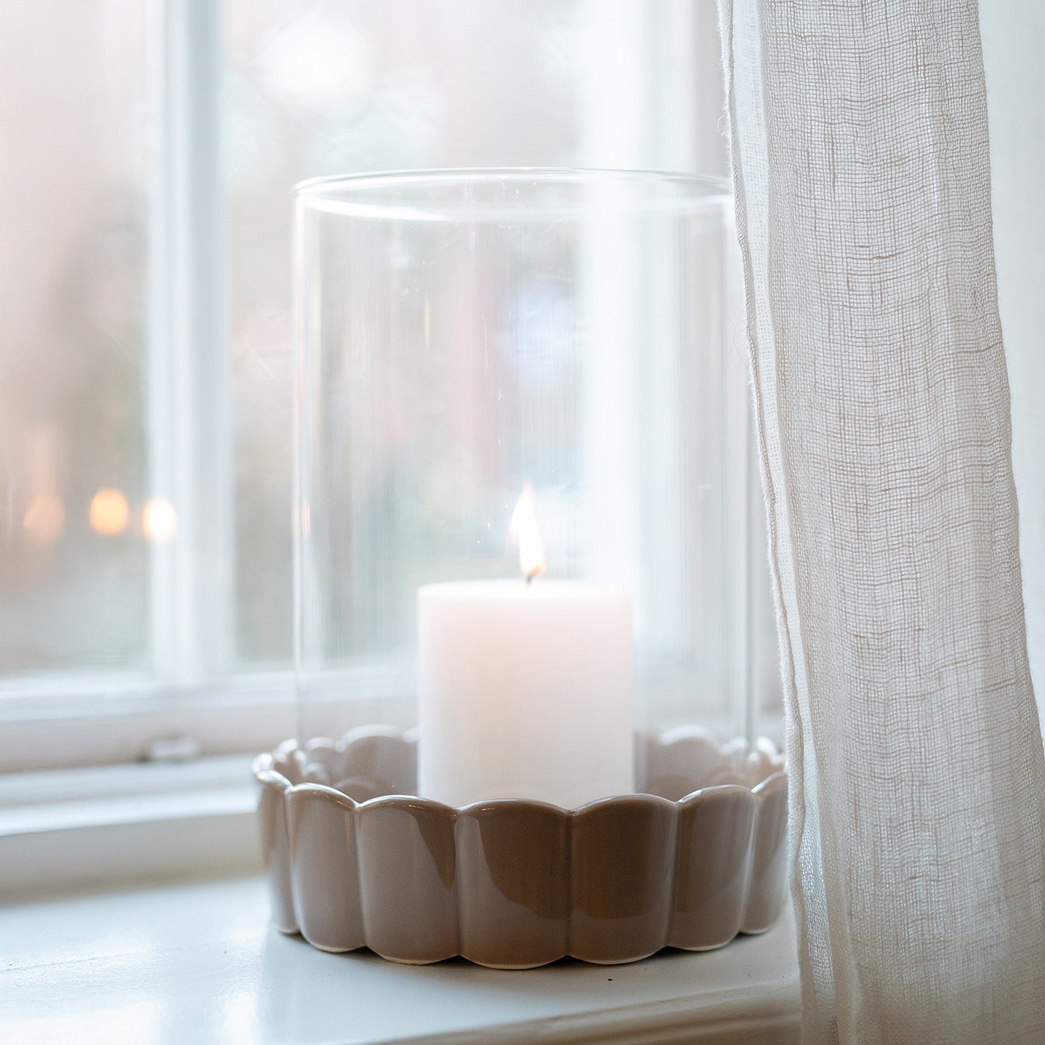 Windlicht Edna - beige