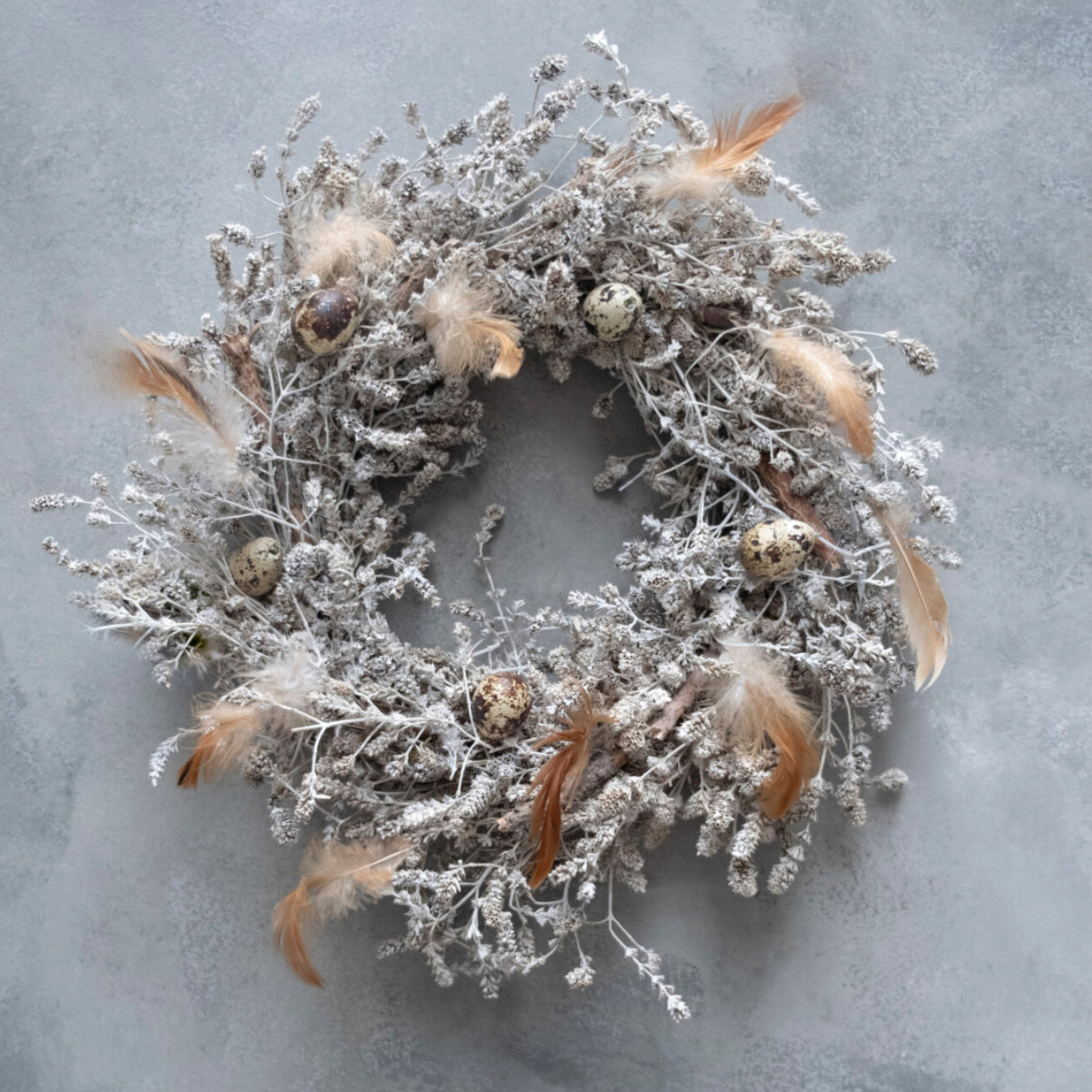 Kranz Wild Lavender + Feathers