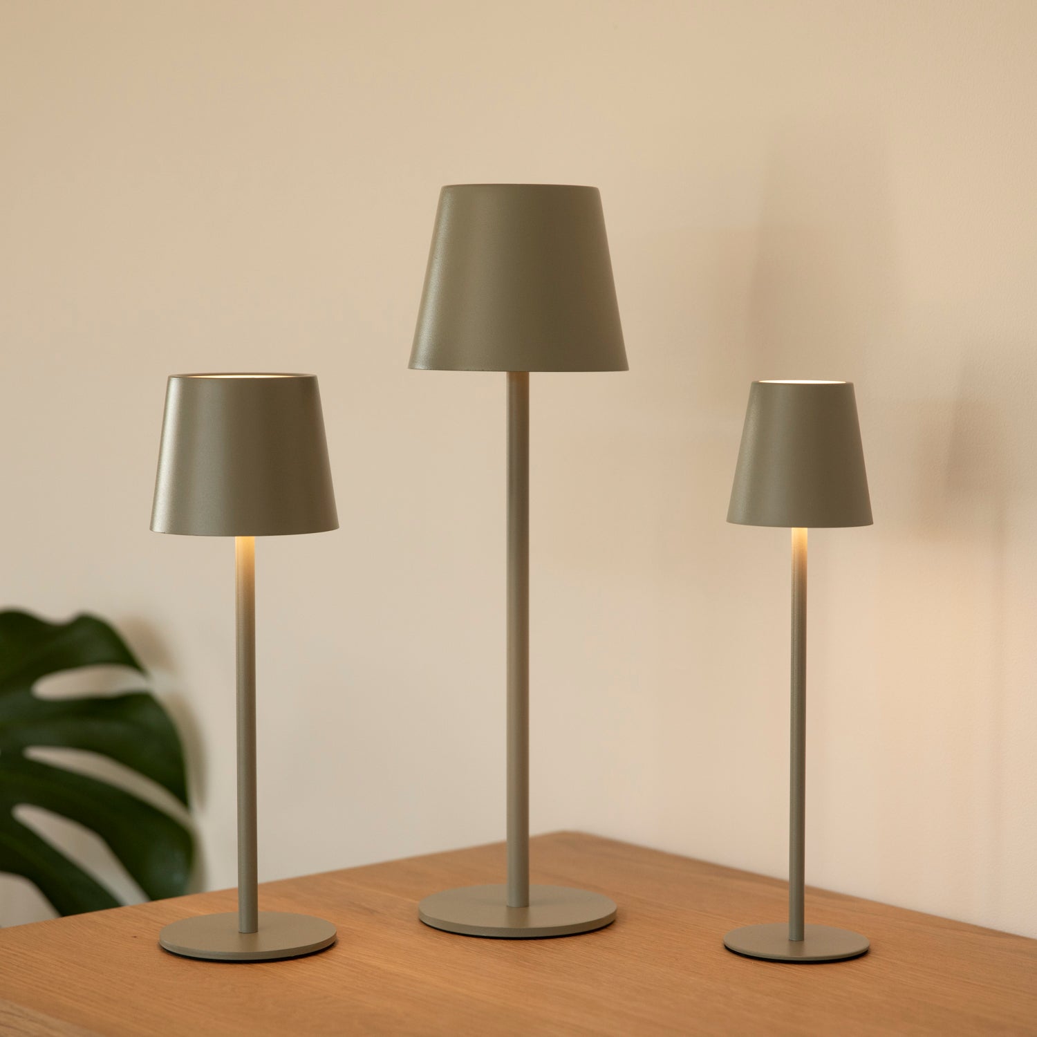 LED Tischlampe outdoor - olive