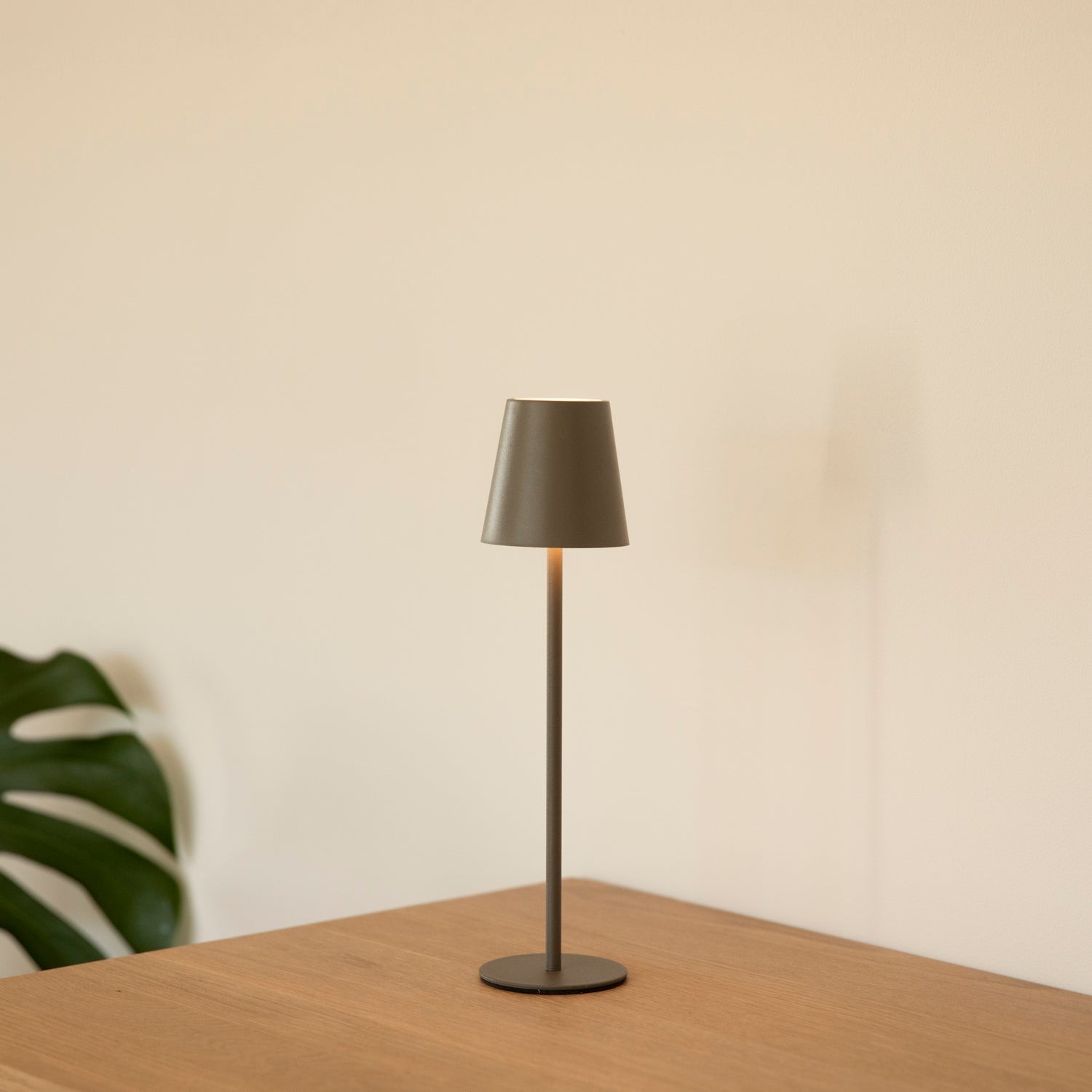LED Tischlampe outdoor - taupe