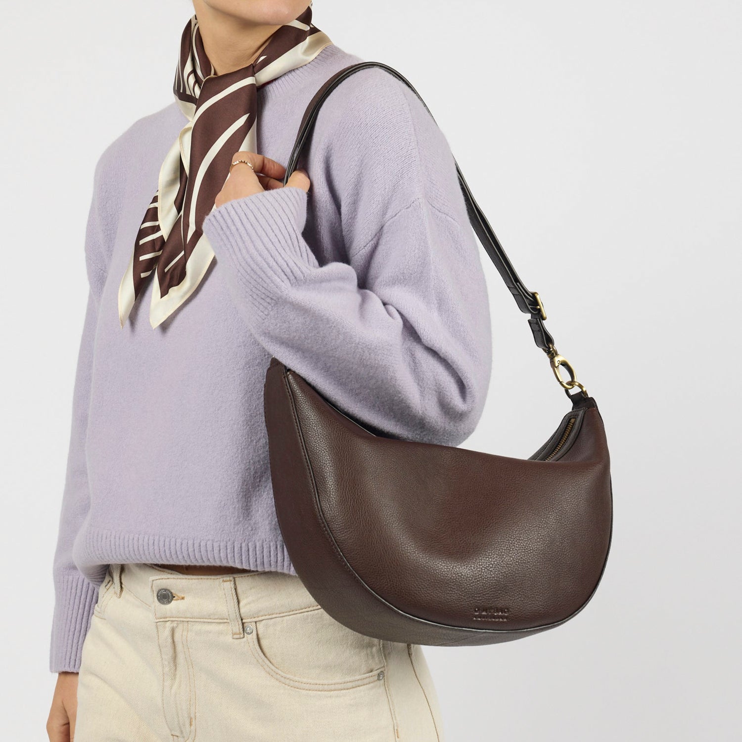 Leo Maxi Tasche - Leder Chocolate