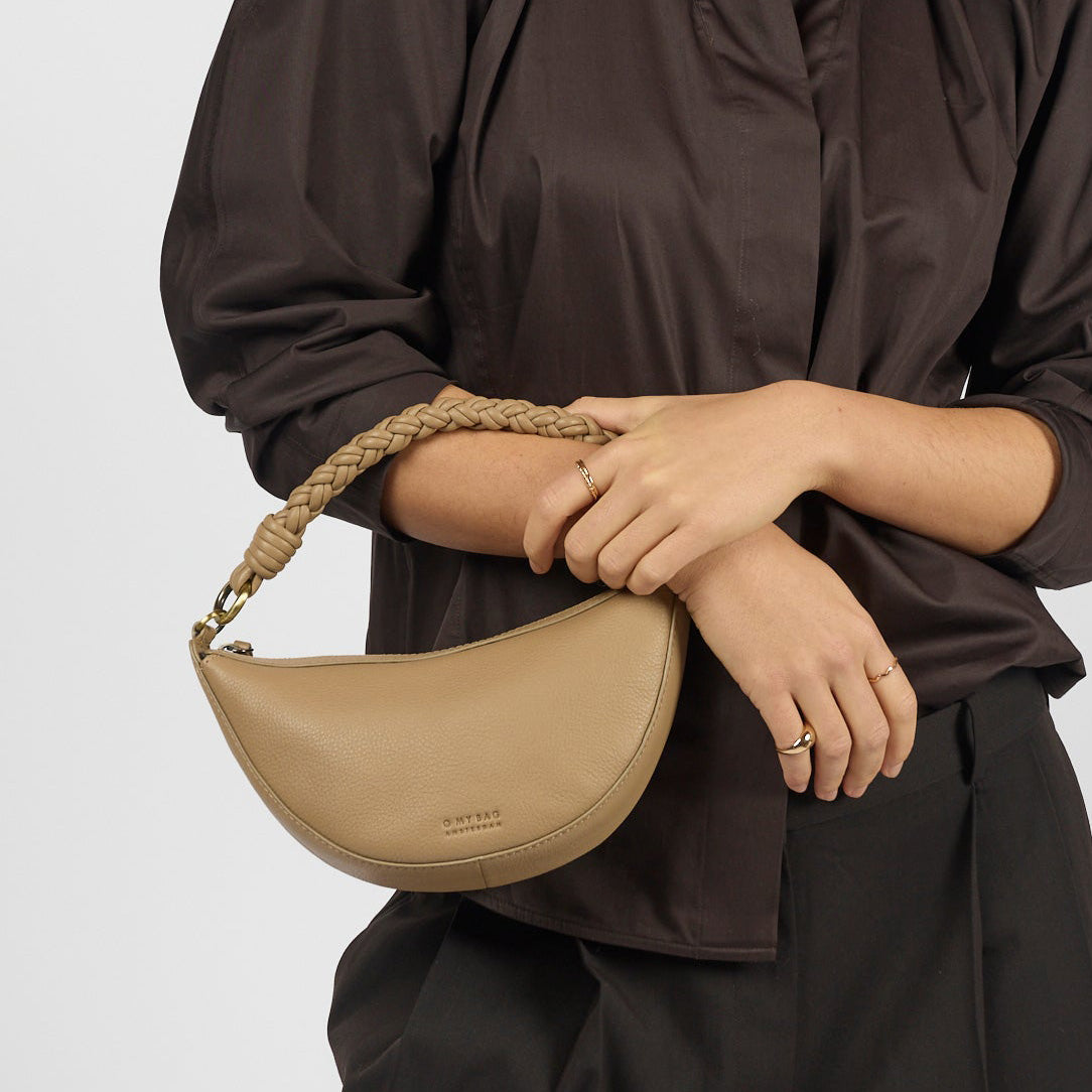 Leo Mini Tasche - Leder Sand mit 2 Straps