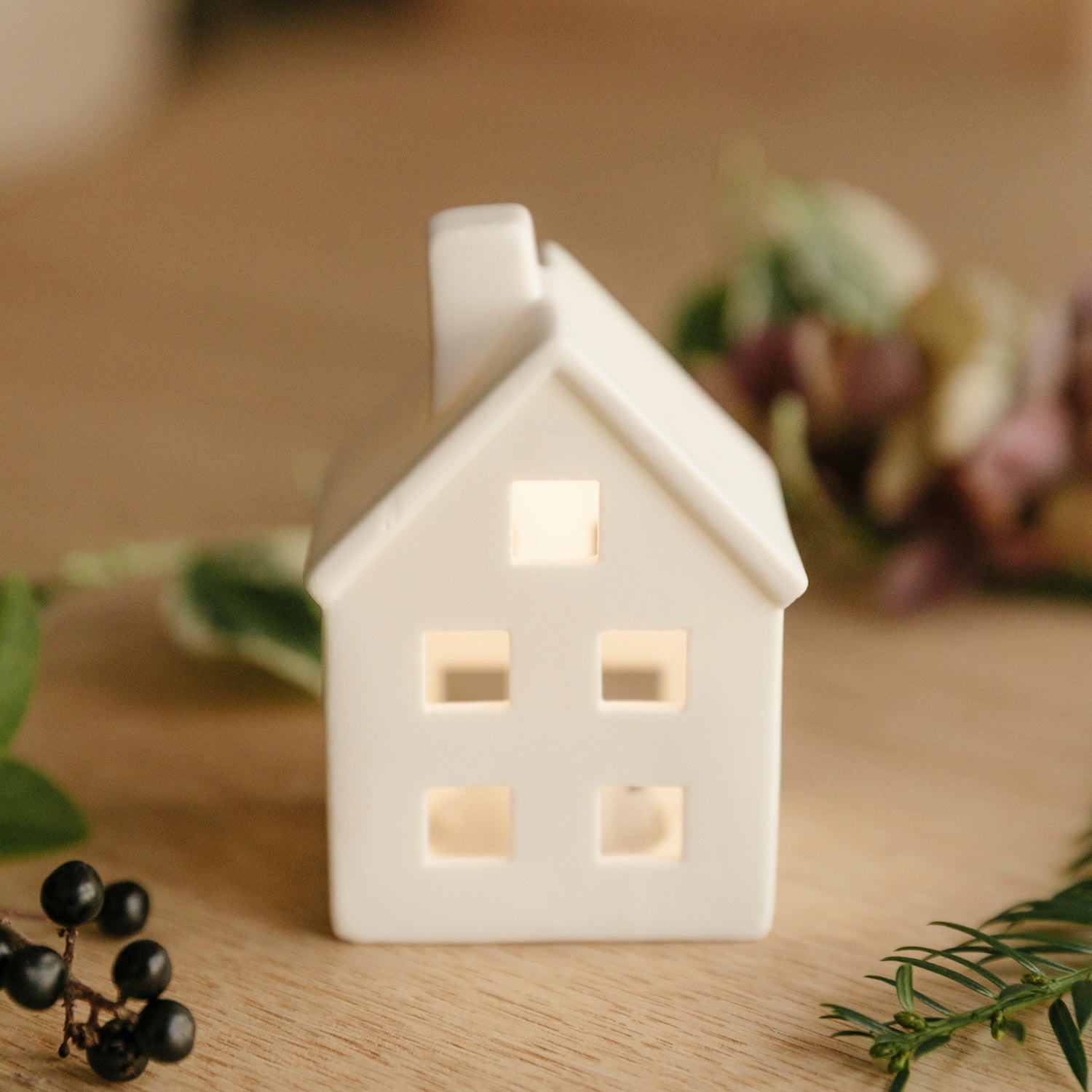 LED Lichthaus Coeur mini - weiß