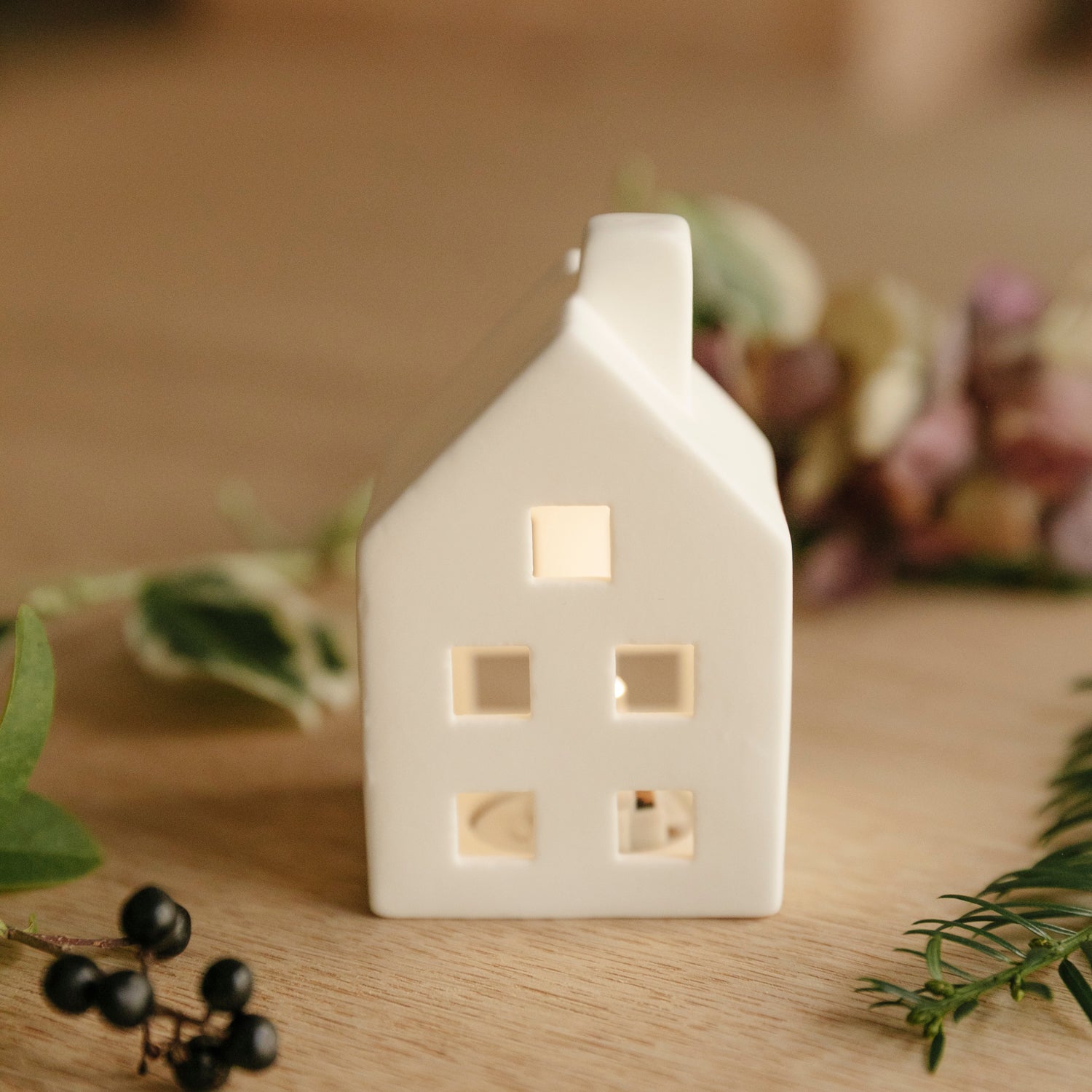 LED Lichthaus Coeur mini - weiß