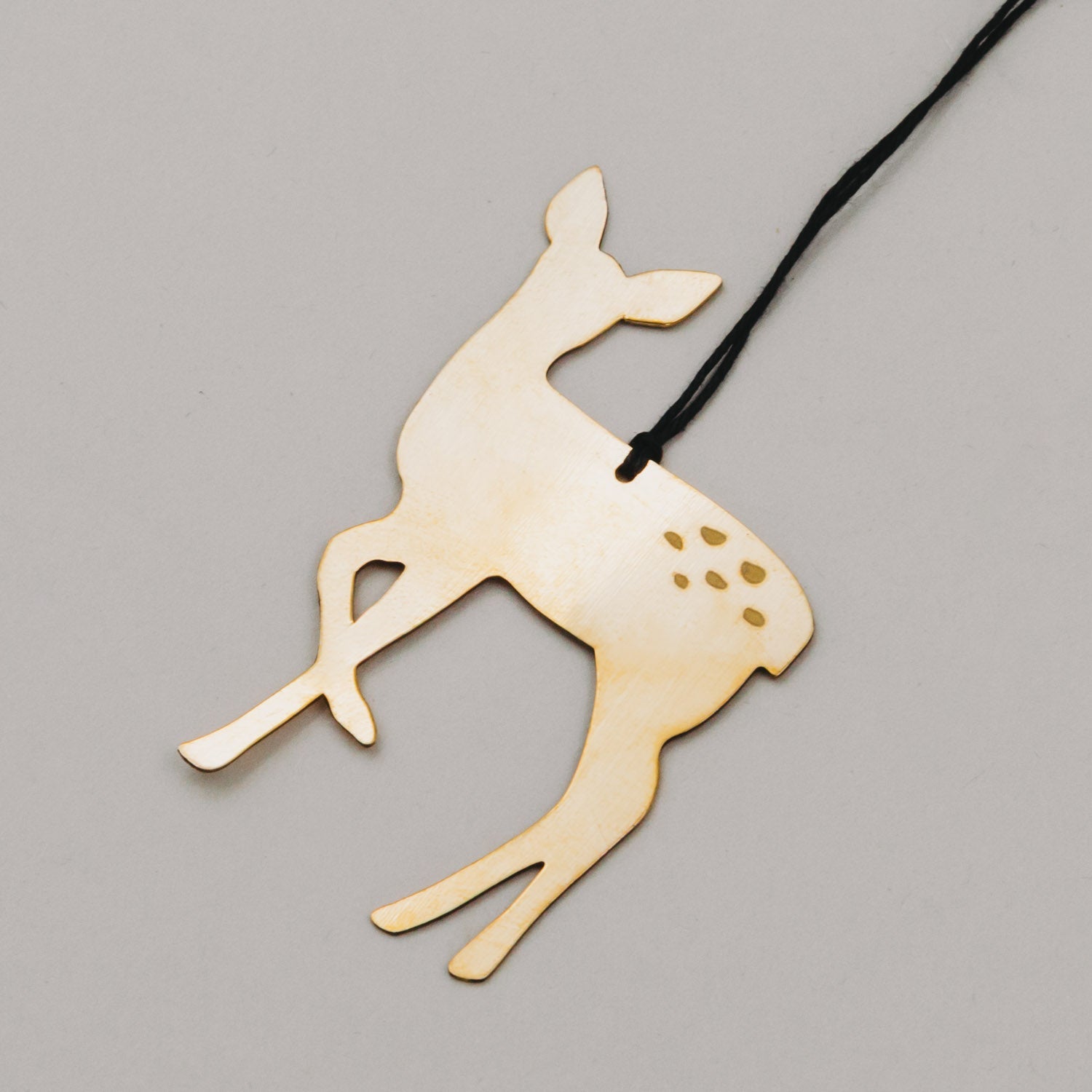 Metallanhänger Reh - gold